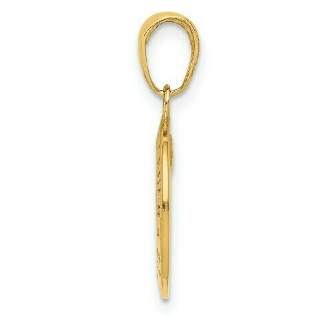 14K Yellow Gold Saint Christopher Medal Charm 15mm width - (A86-609)