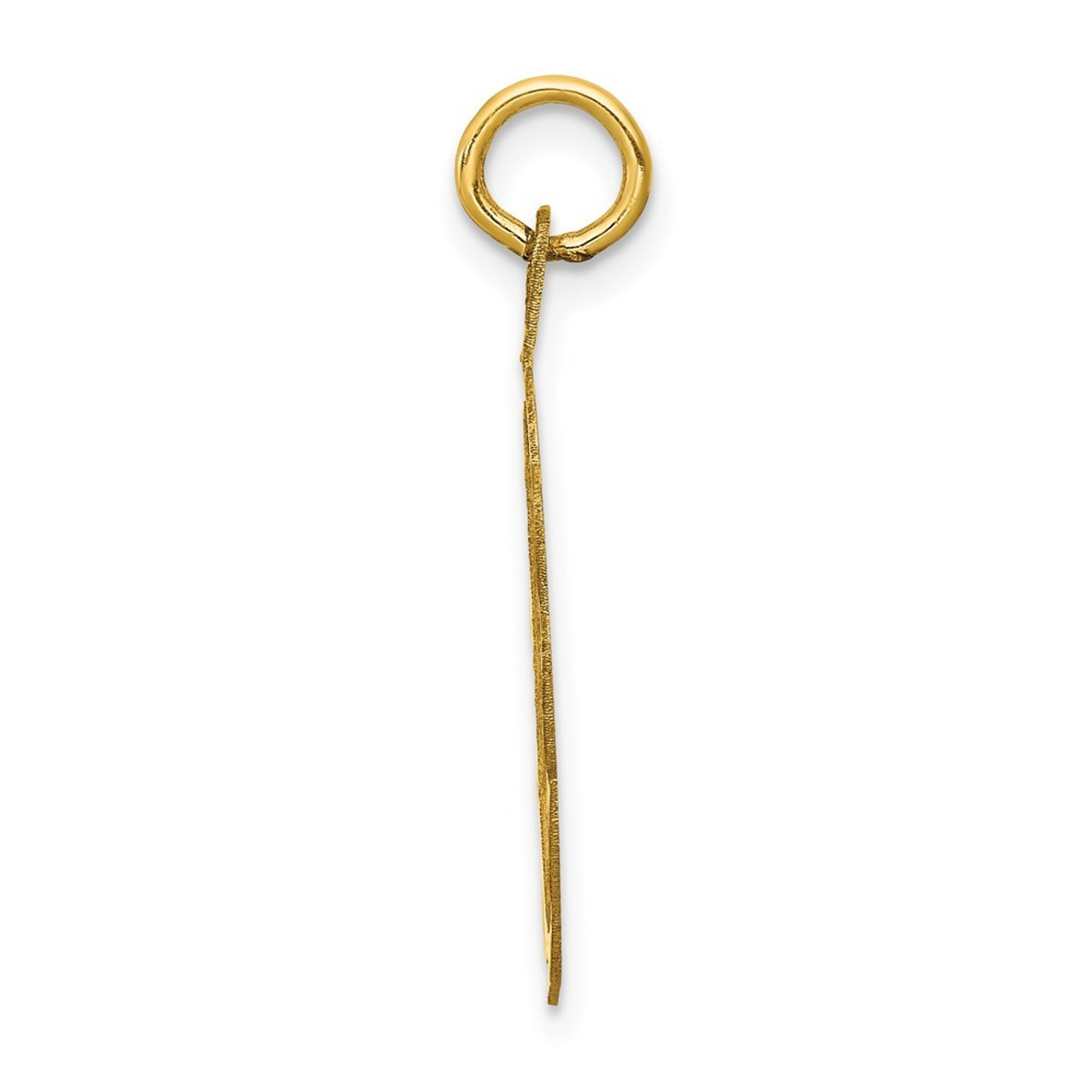 14K Yellow Gold Graduation Day Charm Pendant - (A98-529)