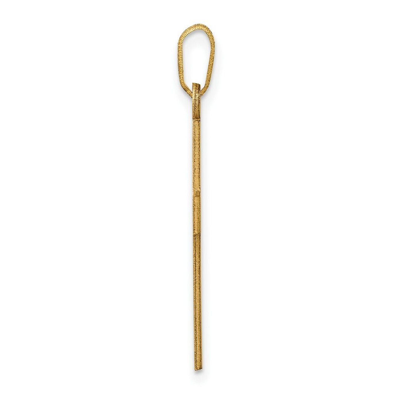 14K Yellow Gold Cross Charm 30mm length - (B11-554)
