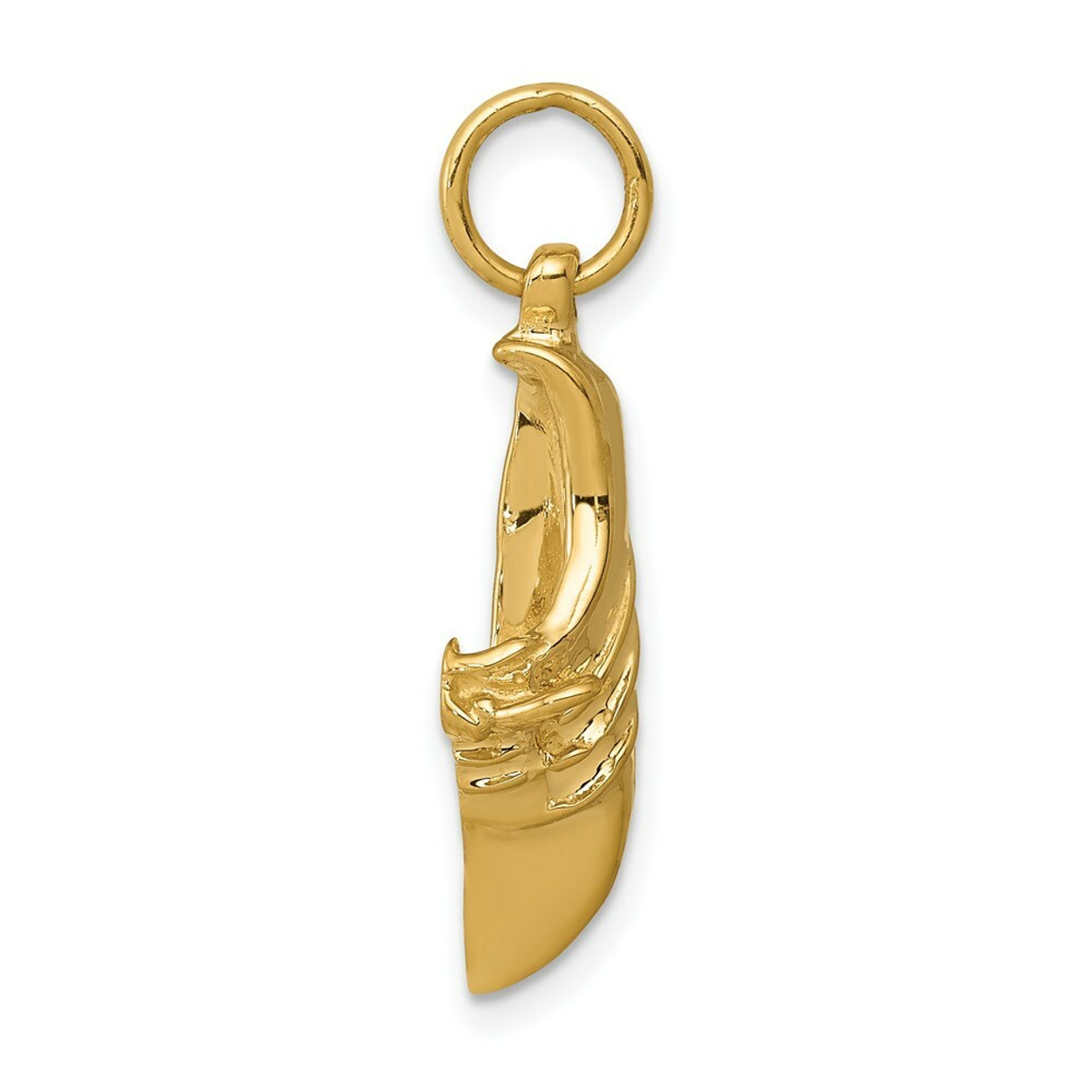 14K Yellow Gold Jogging Shoe Charm - (A82-581)