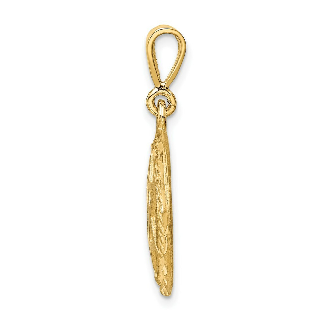14K Yellow Gold Star of David Charm - (A82-895)