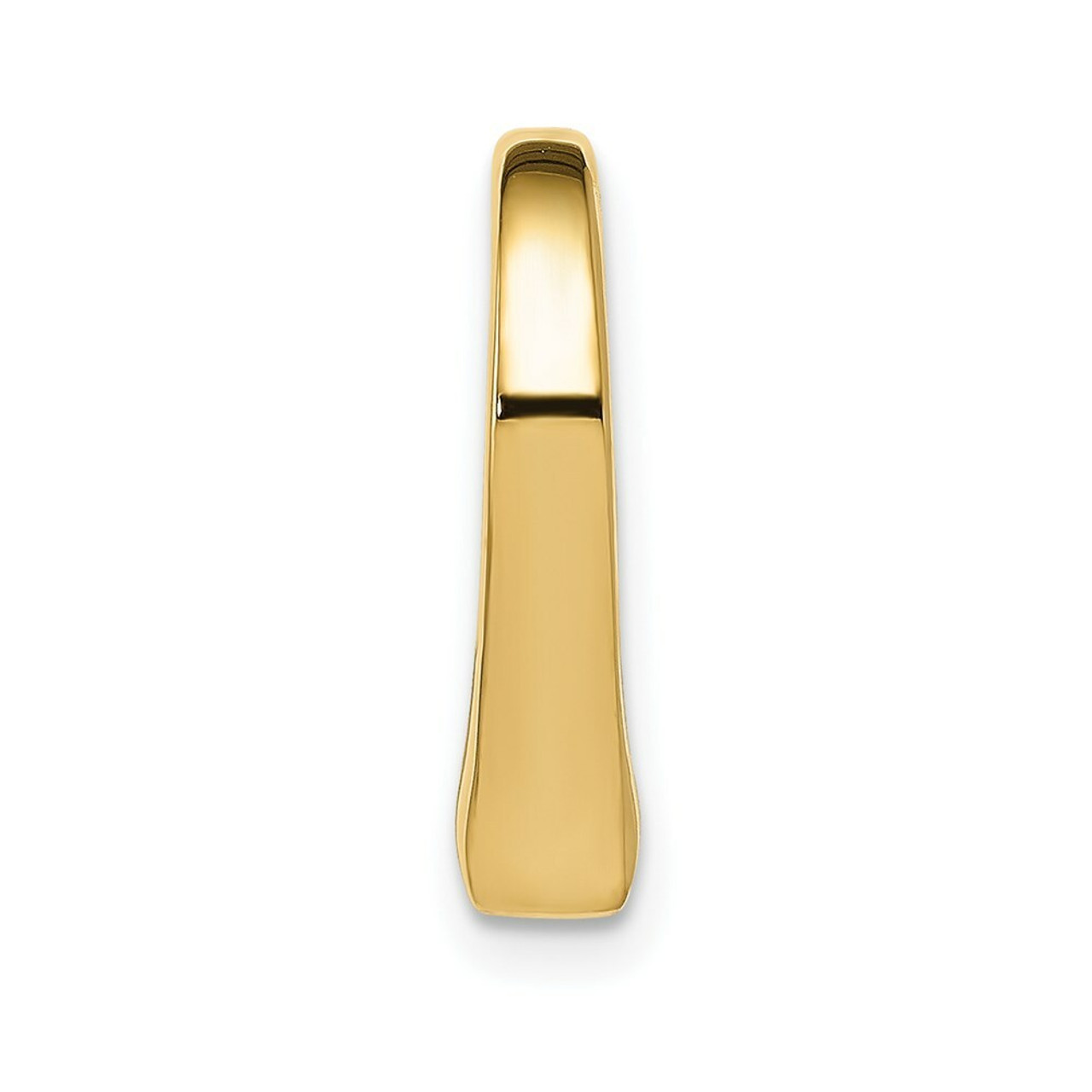 14K Yellow Gold 3-D Floating Heart Slide - (A83-360)