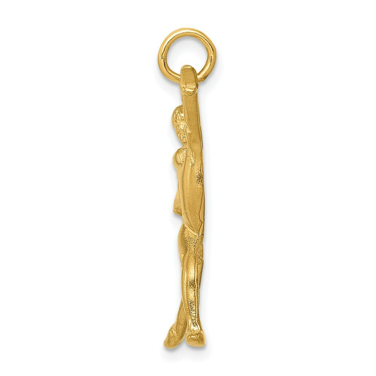 14K Yellow Gold Gymnast Charm - (A83-909)
