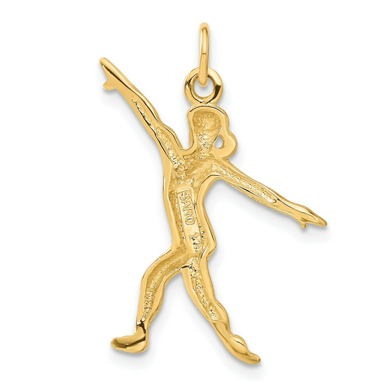 14K Yellow Gold Gymnast Charm - (A83-909)