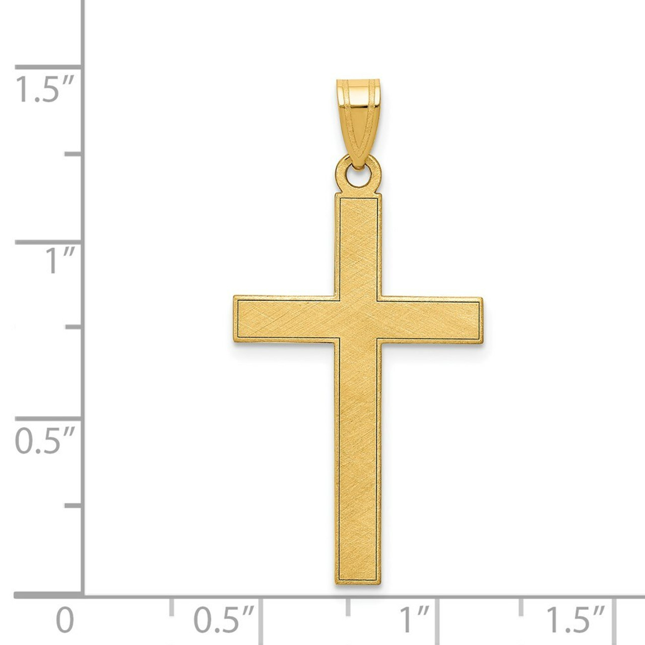 14K Yellow Gold Cross Pendant - (B11-170)