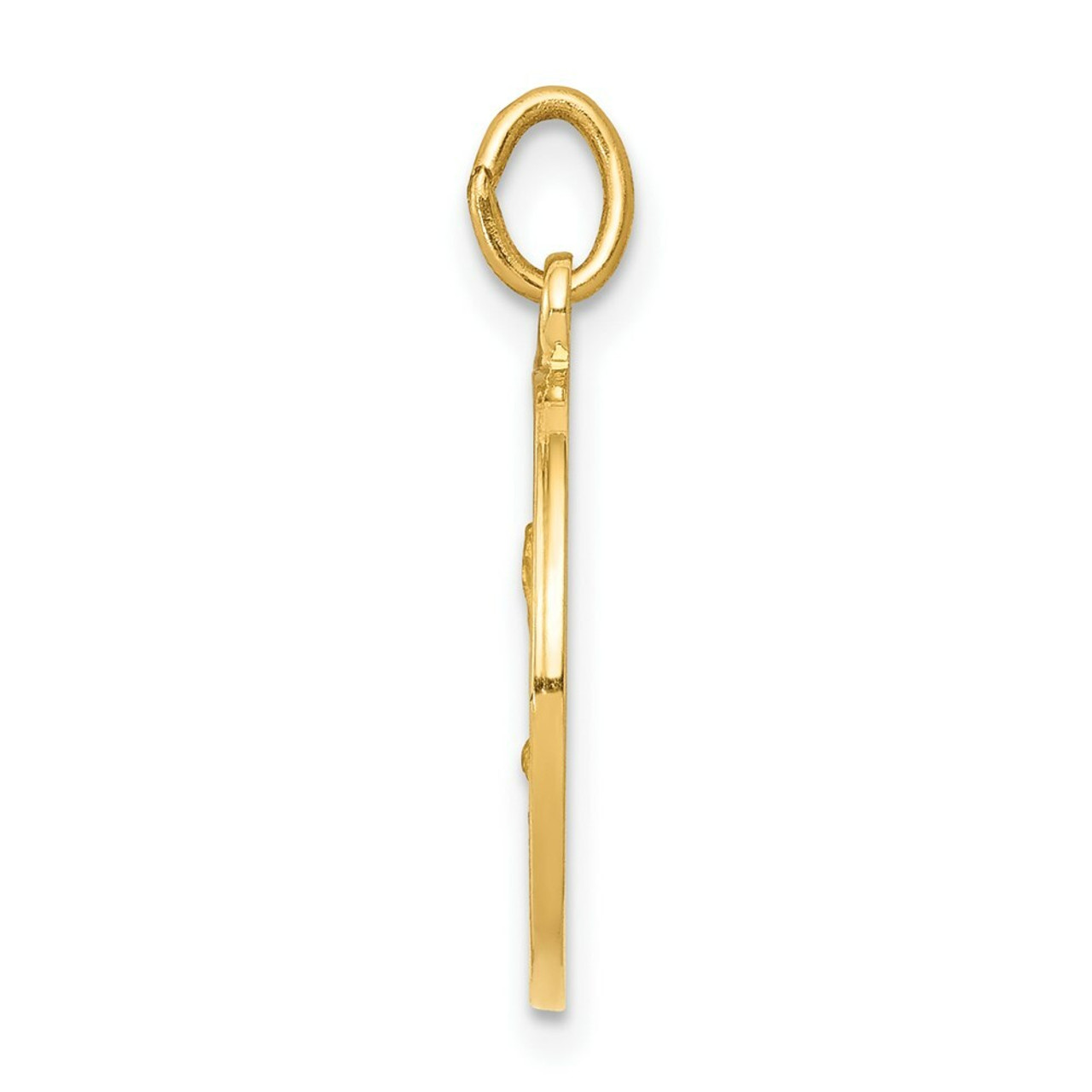 14K Yellow Gold Saint Matthew Medal Charm 15mm width - (B11-607)
