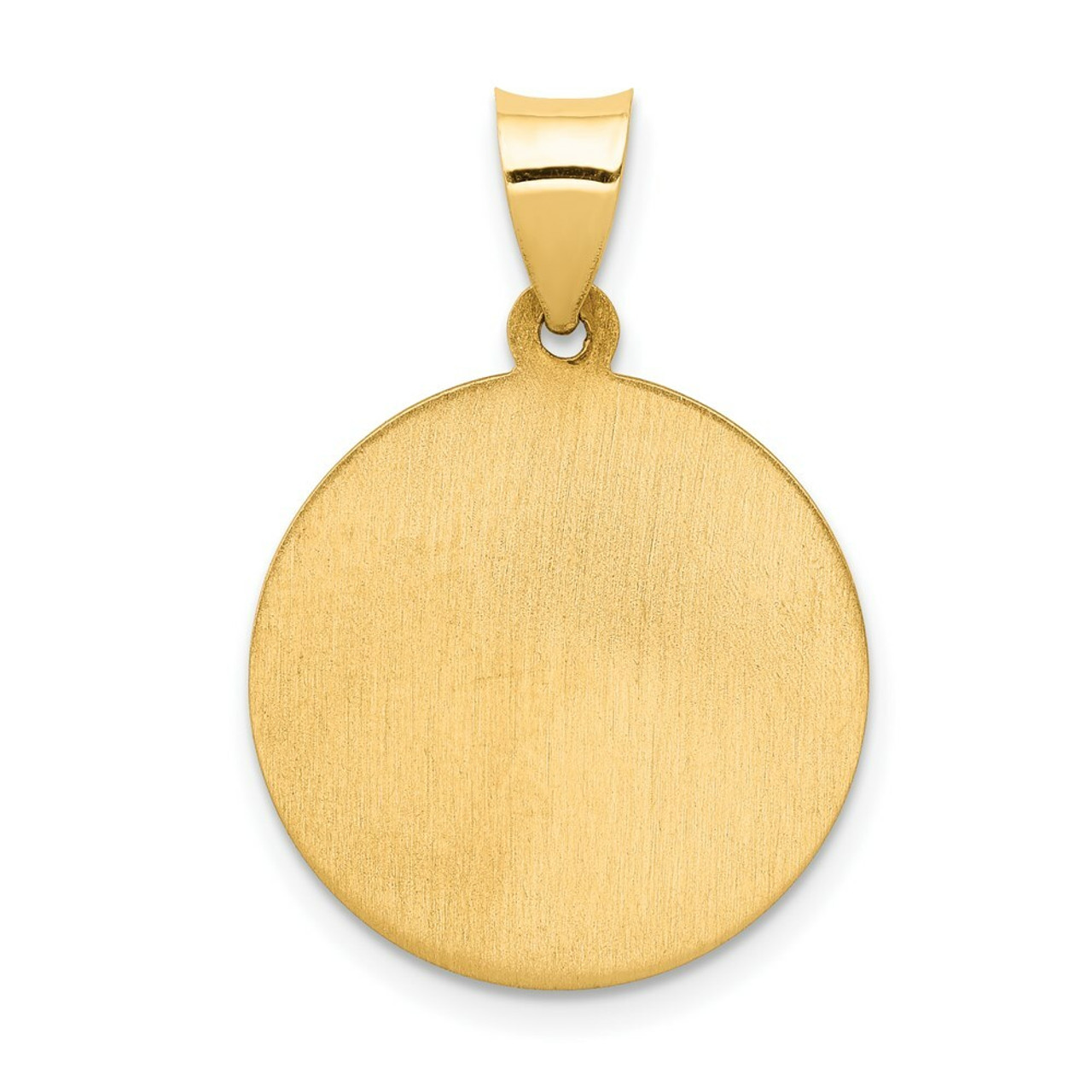 14K Yellow Gold Guardian Angel Medal Pendant - (A97-924)