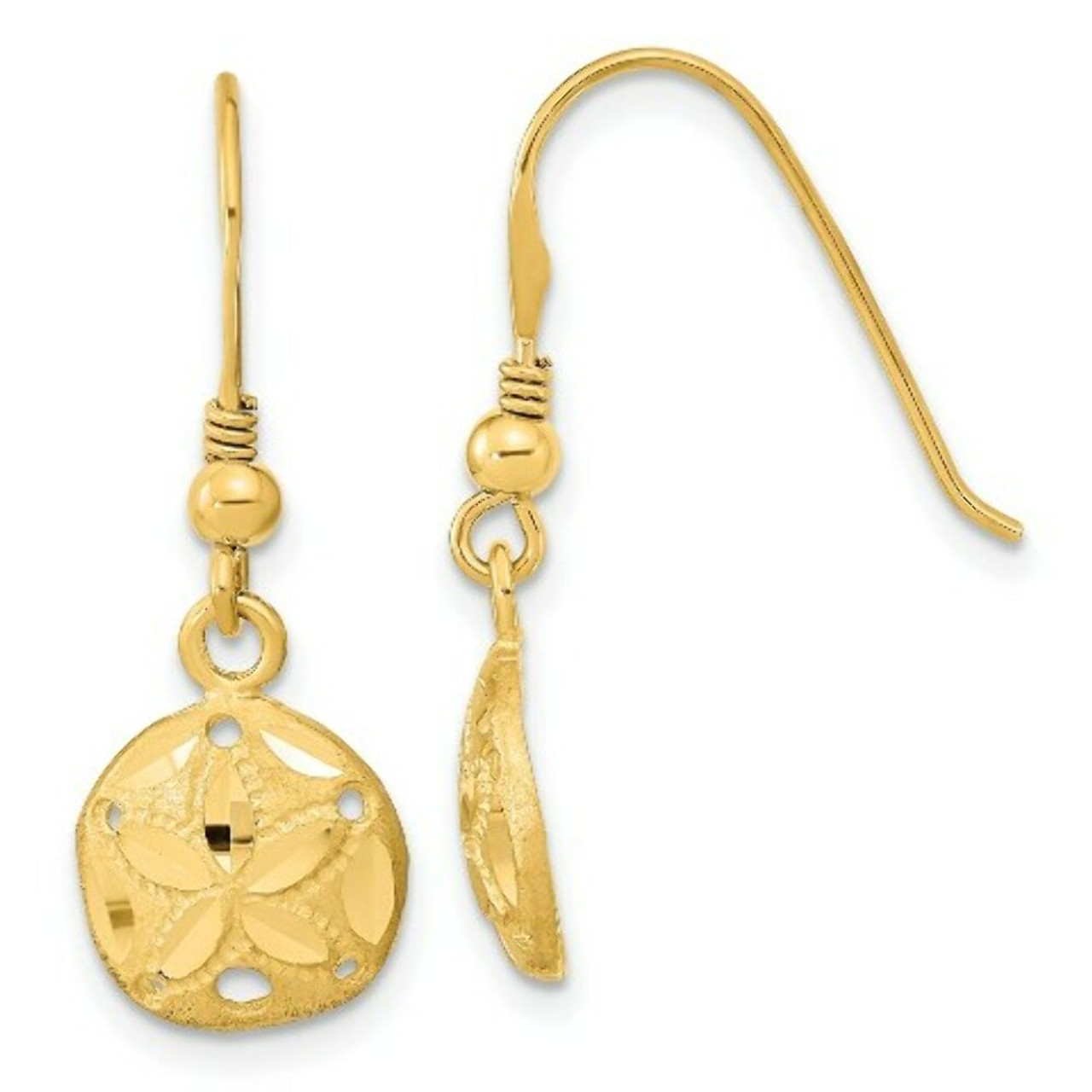 Gold shepherd sales hook earrings