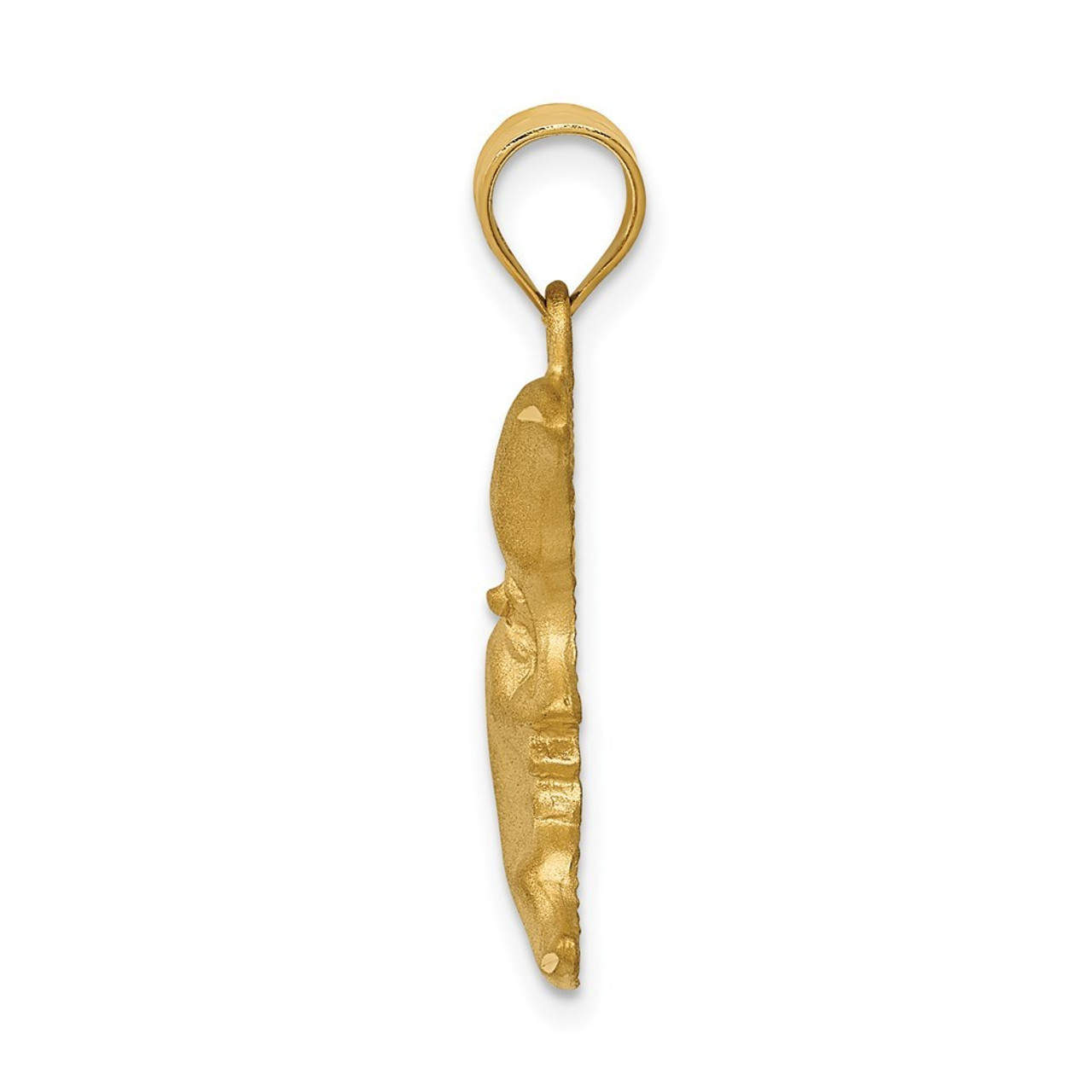 14K Yellow Gold Moon Charm - (A82-889)
