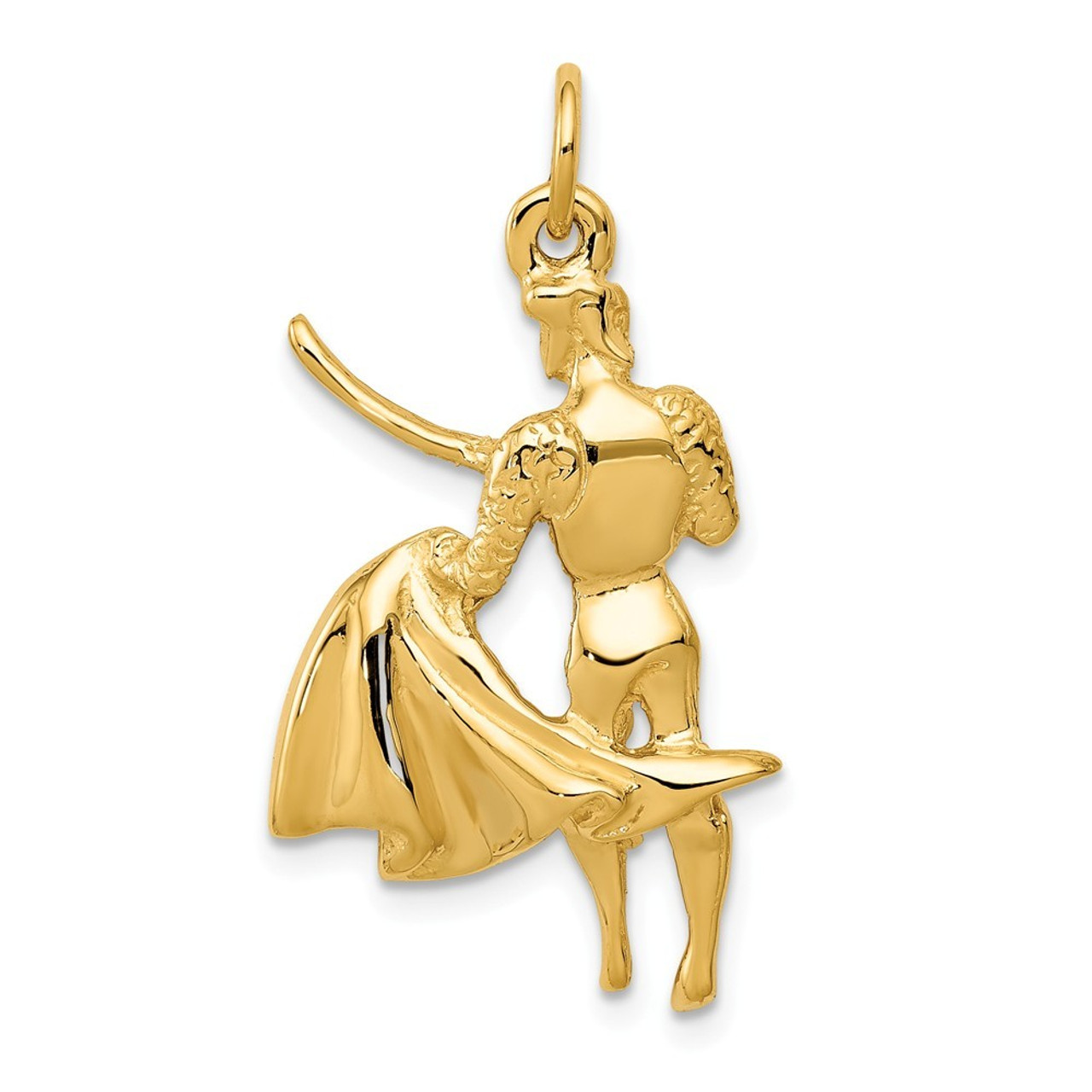 14K Yellow Gold Matador Charm - (A86-788)