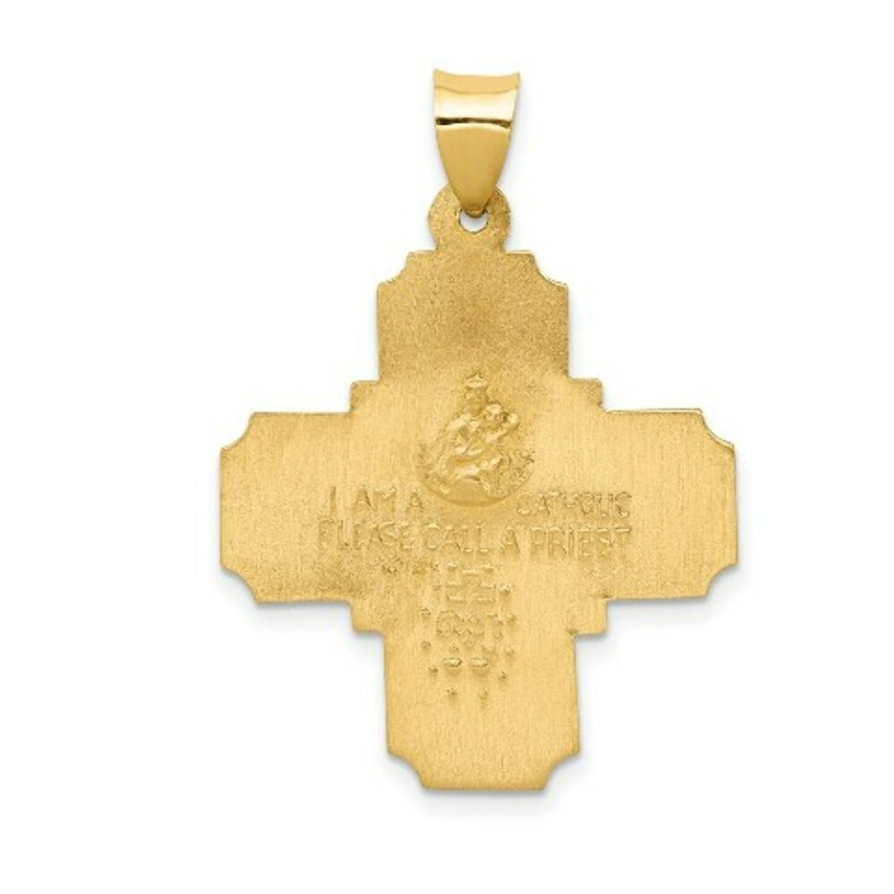 14K Yellow Gold Four-Way Medal Pendant - (A97-955)