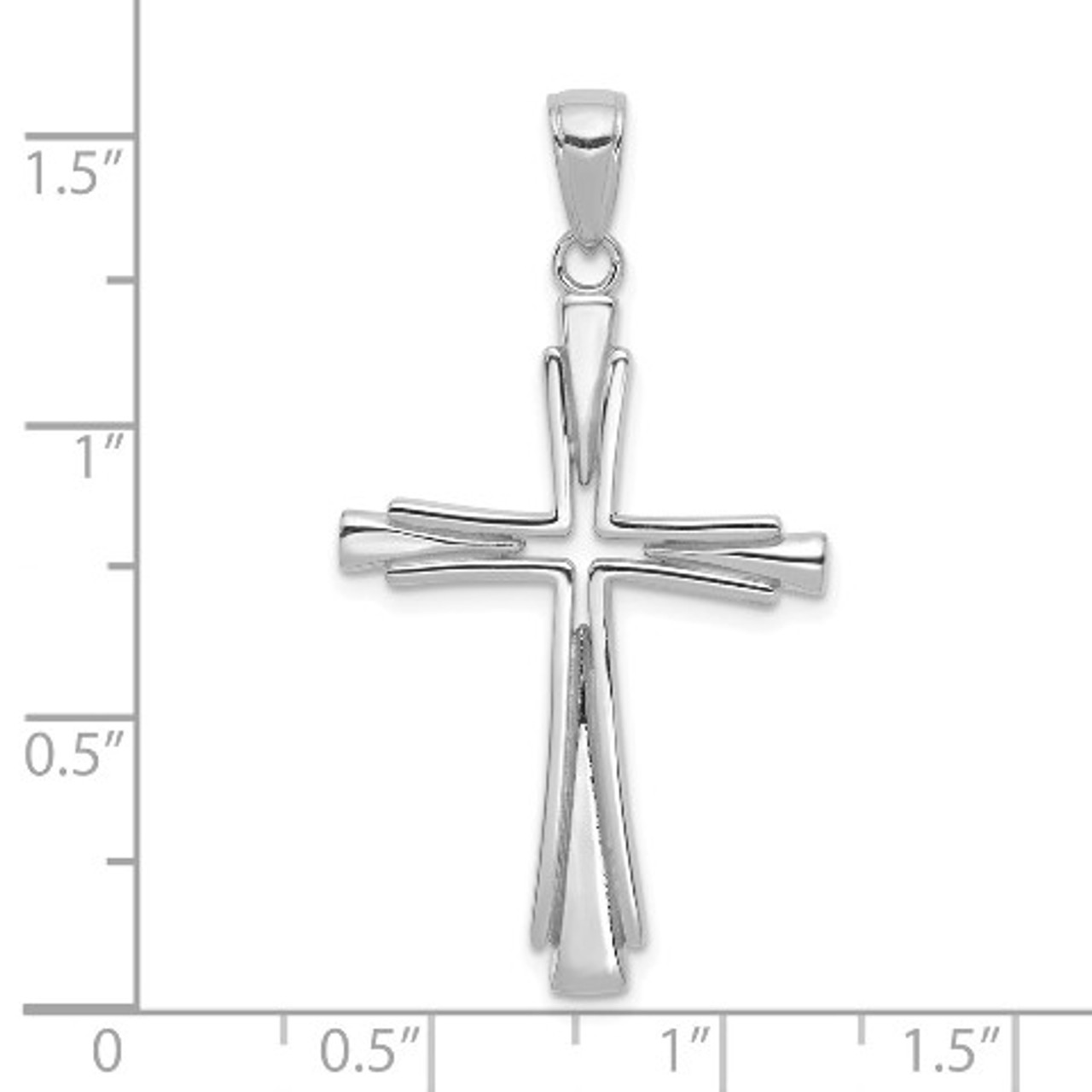 Modern Crucifix Cross 17mm Toddler/Kids/Girls Necklace Religious - Ste