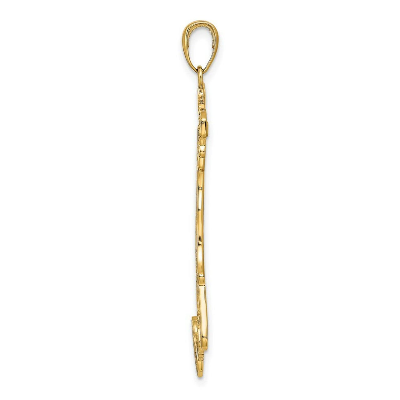 14K Yellow Gold Large Italy Pendant - (A85-665)