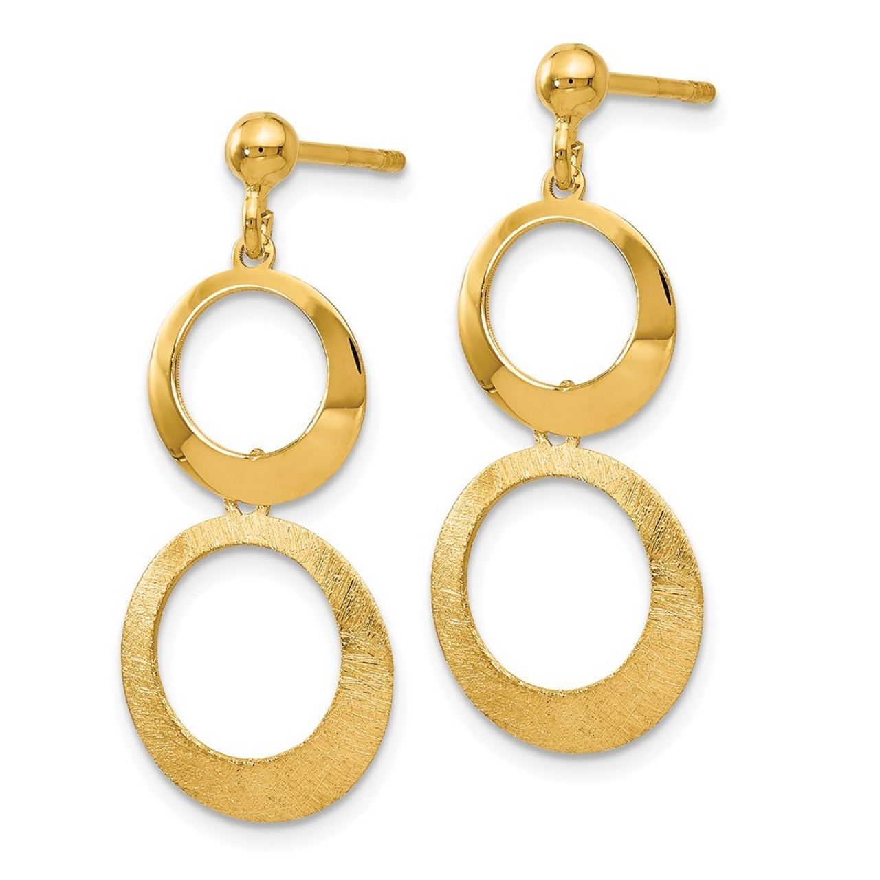 Leslie's 14K Gold Post Earrings LE1249 - Getzow Jewelers