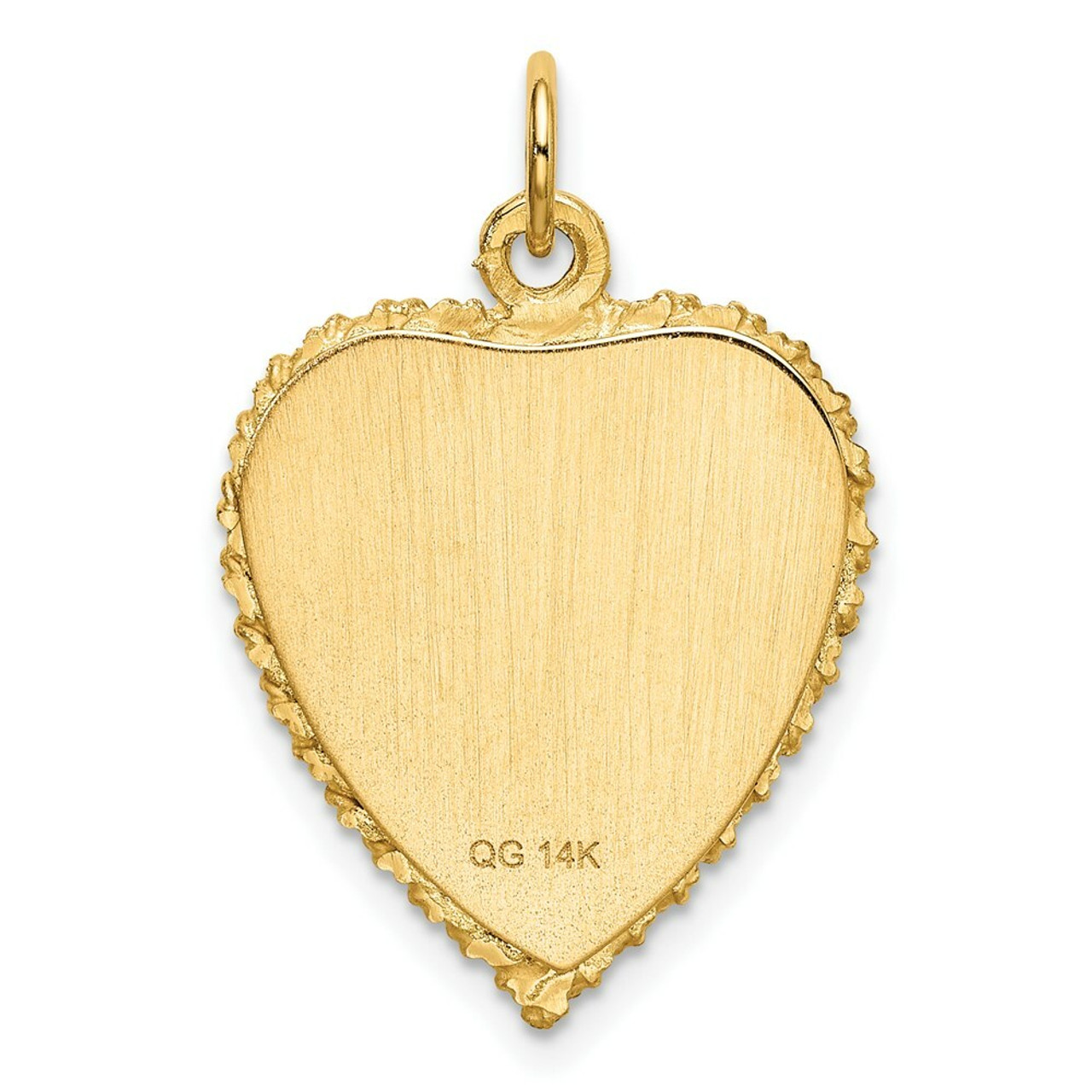 14K Yellow Gold Happy 50th Anniversary Charm Pendant - (A98-567)