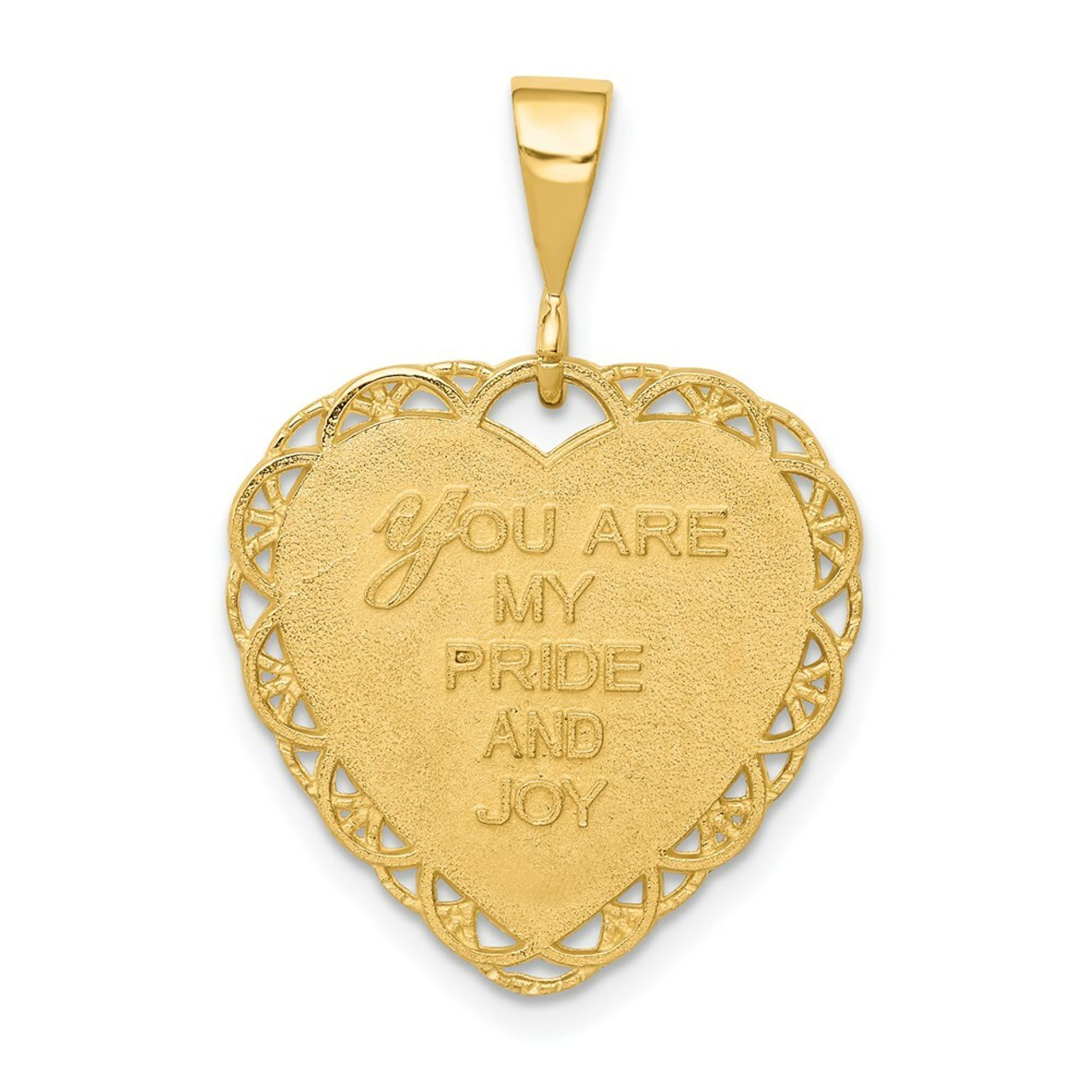 14K Yellow Gold For My Daughter Charm - (A82-912)