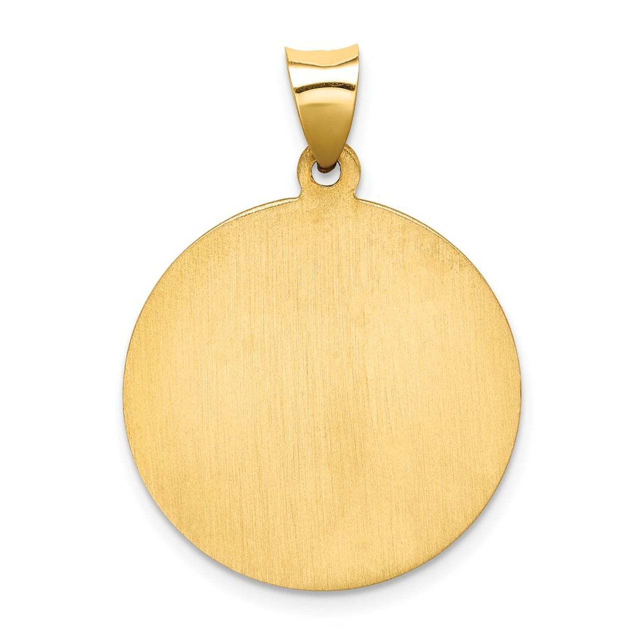 14K Yellow Gold Saint Jude Medal Pendant 22mm width - (B11-575)