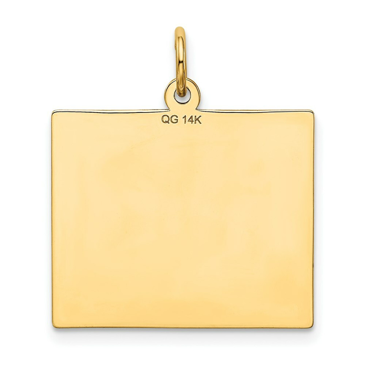 14K Yellow Gold Thursday the First Day Calendar Pendant - (B13-163)