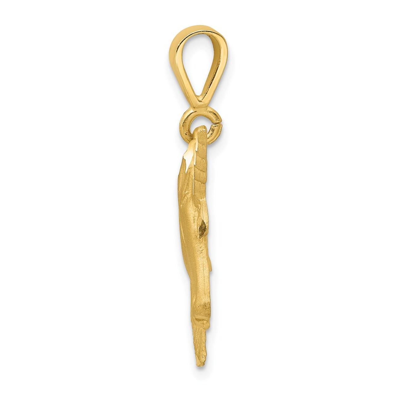 14K Yellow Gold Unicorn Head Charm - (A82-861)
