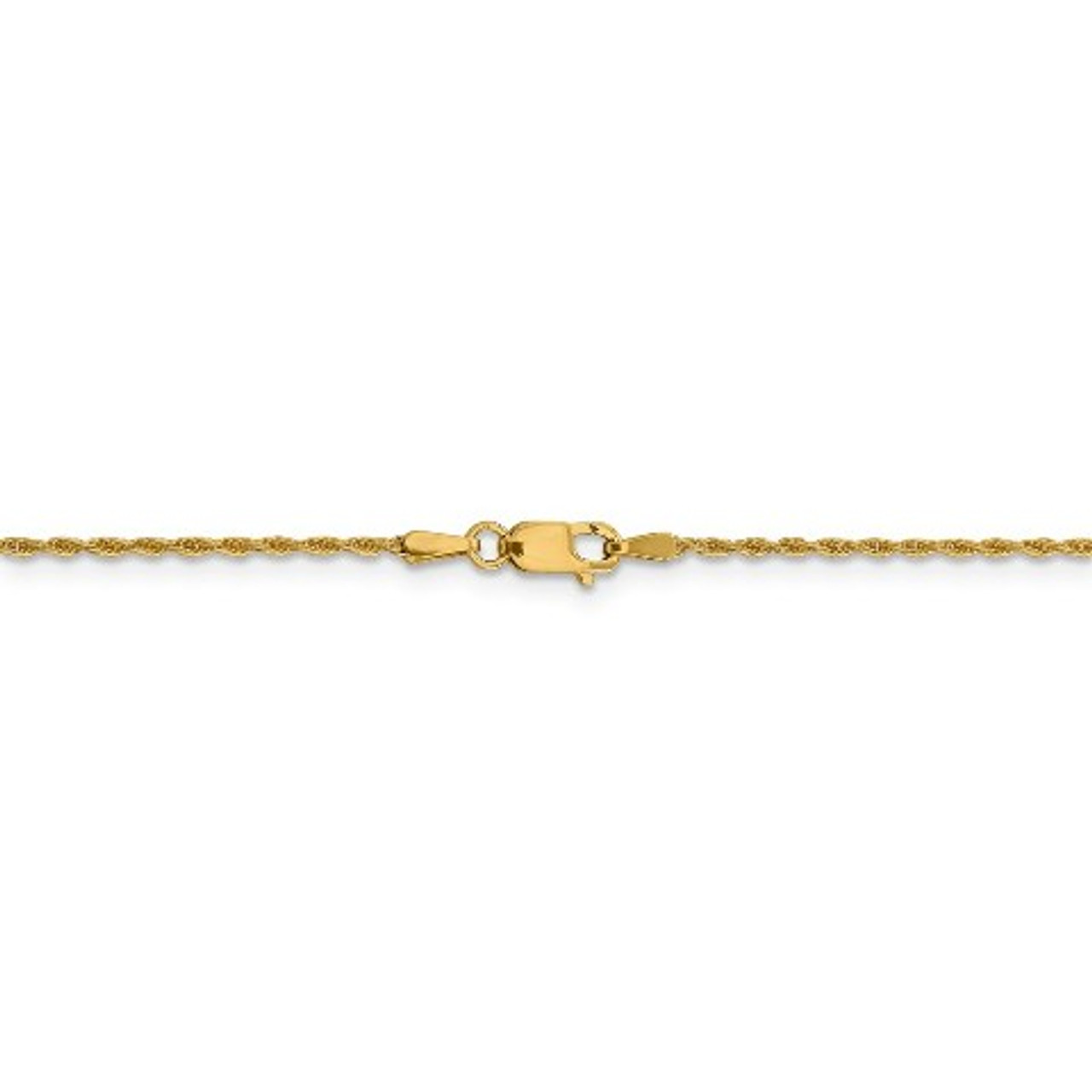 Leslie's 14K Yellow Gold Pendant Rope Chain Necklace - Length 24'' inches - (B22-218)