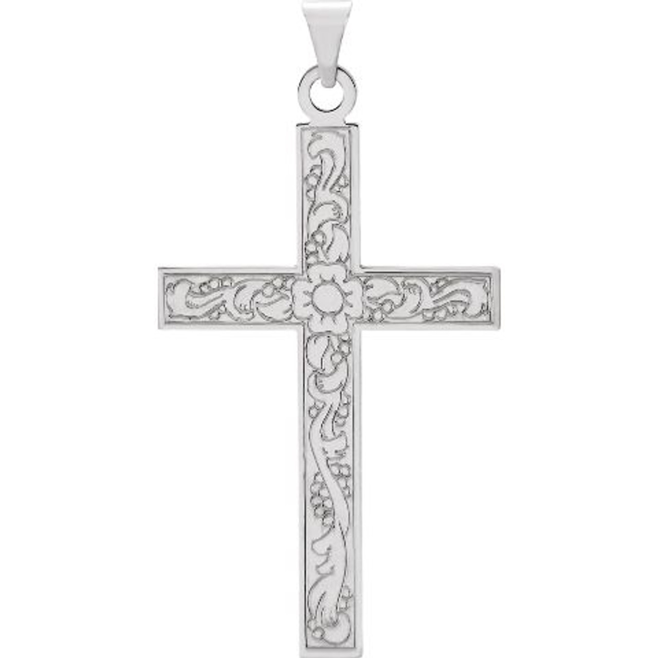 Small Cross 14mm Toddler/Kids/Girls Necklace Religious - Sterling Silv