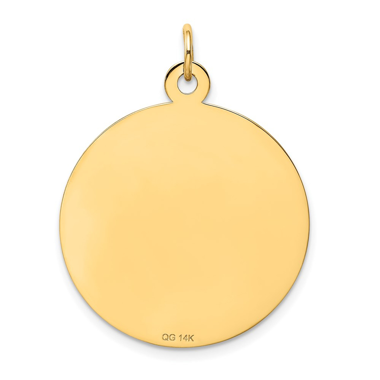 14K Yellow Gold Happy Anniversary Charm Pendant - (A98-677)