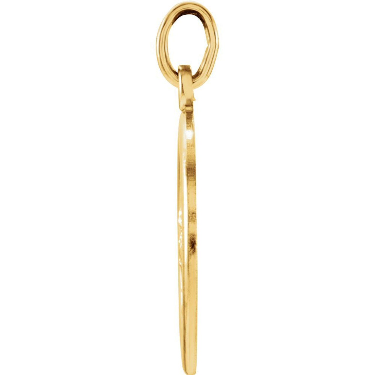 14K Yellow Gold 16mm Saint Christopher Medal - (B15-615)