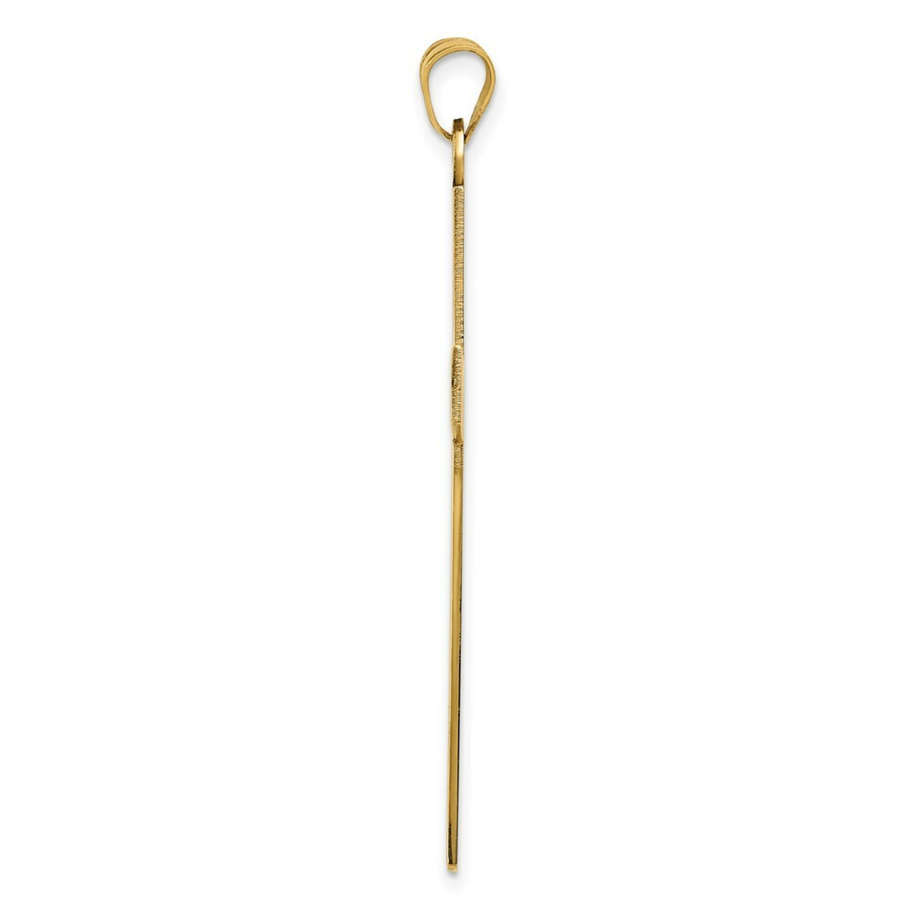 14K Yellow Gold Cross Pendant 50mm length - (B11-634)