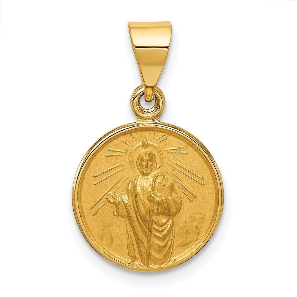 18K Yellow Gold Saint Jude Medal Pendant - (A86-716) - Roy Rose