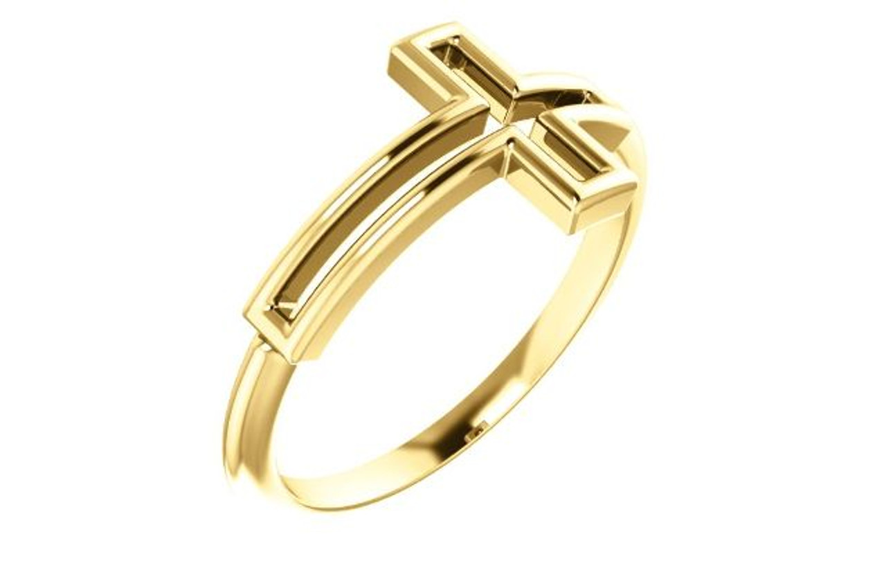 Stainless Steel Two-Tone Eye of Horus Ankh Cross Ring – My Passion for  Jewelry