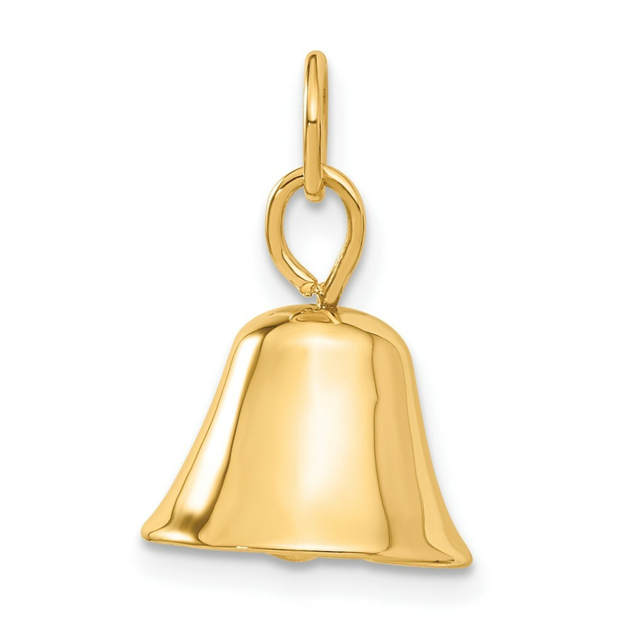 14K Yellow Gold Wedding Bell Charm - (A86-882)
