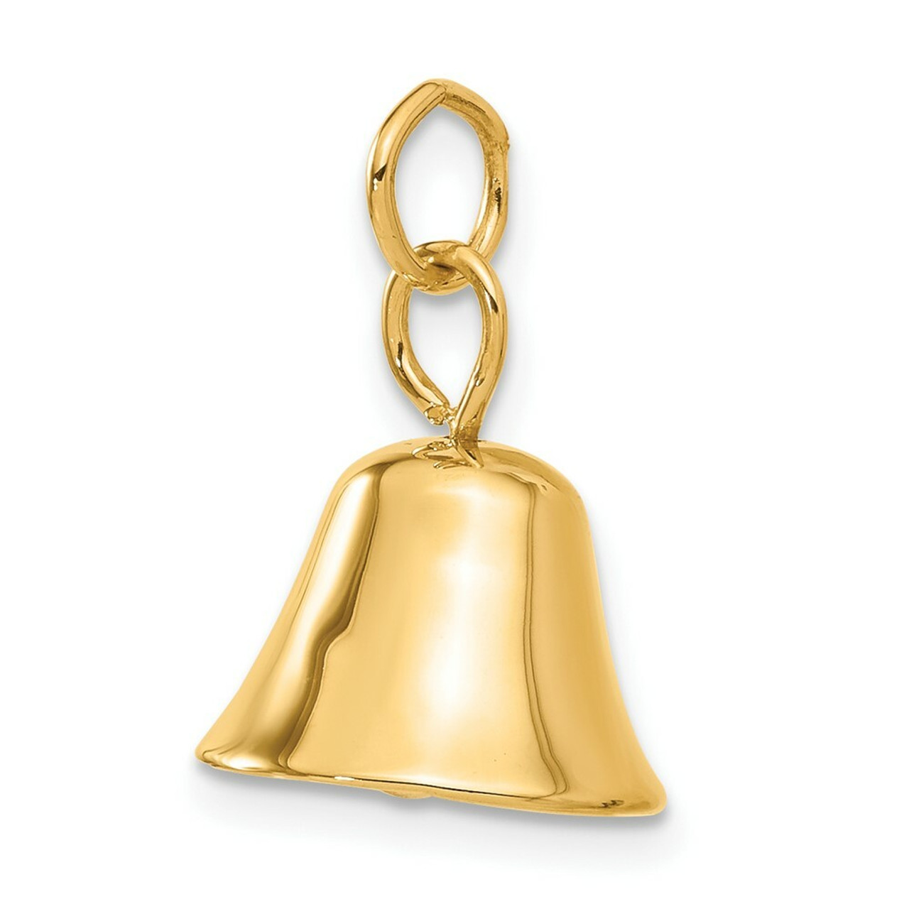 14K Yellow Gold Wedding Bell Charm - (A86-882)