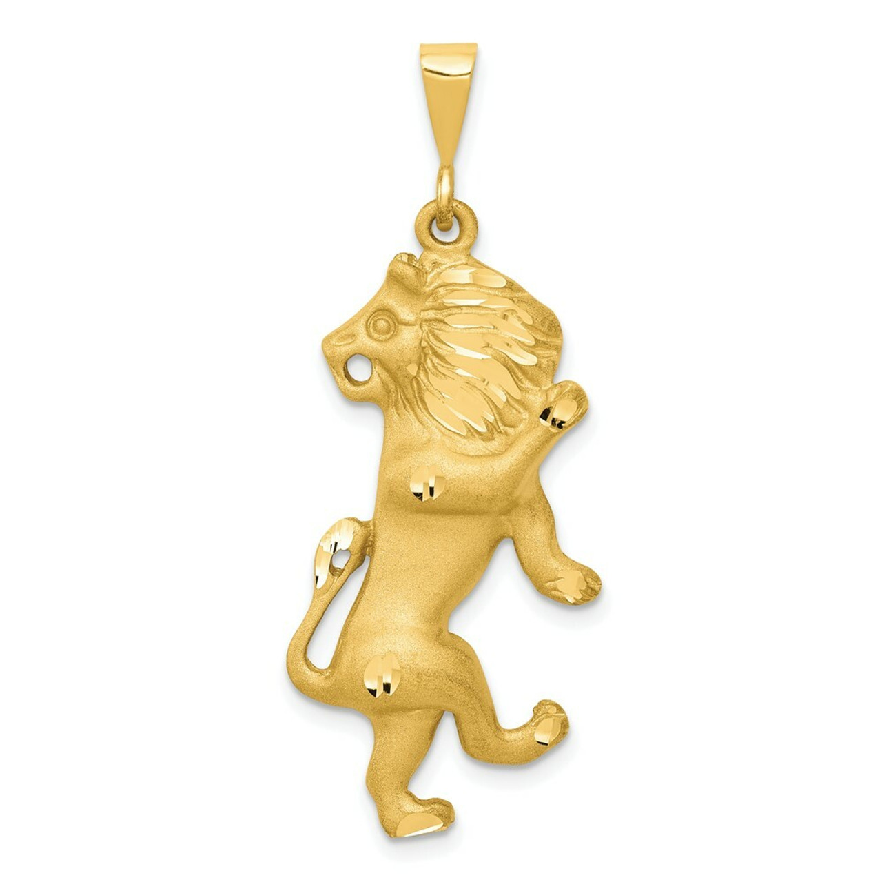 14K Yellow Gold Leo Zodiac Charm - (A83-741)