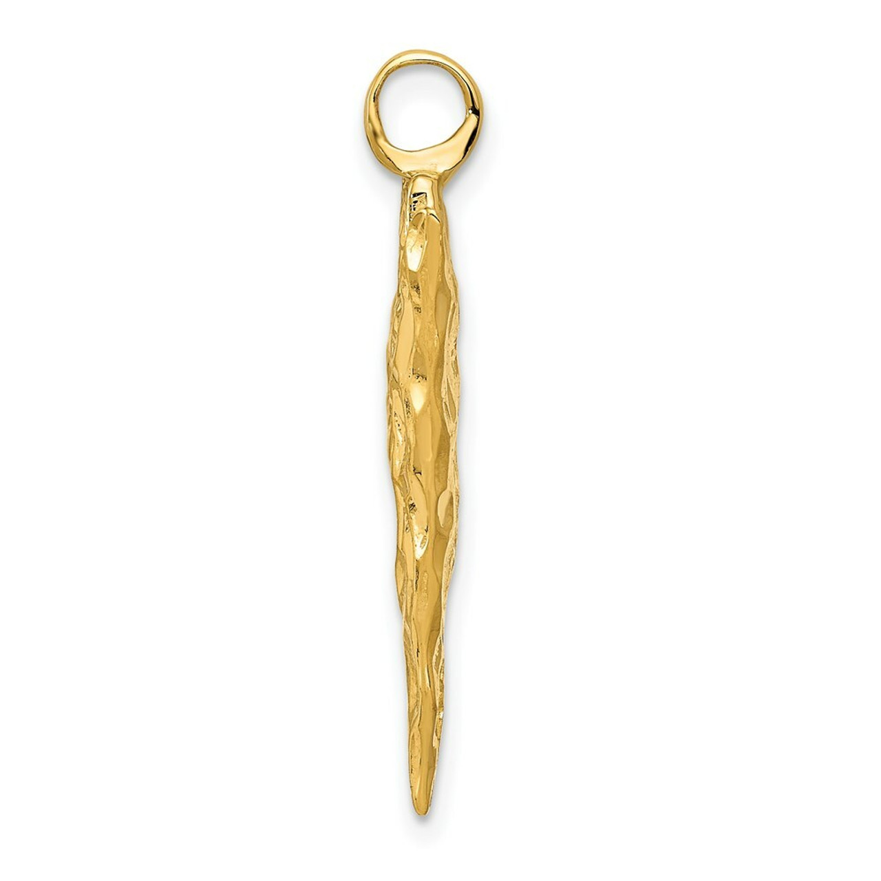 14K Yellow Gold Arrow Head Charm - (A82-479)