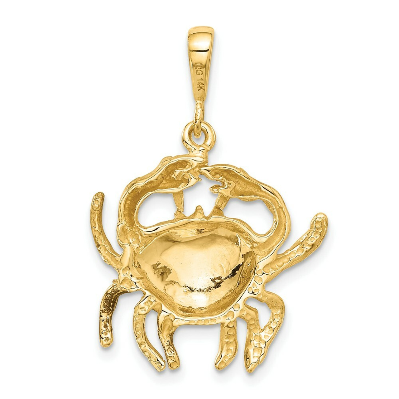 14K Yellow Gold Cancer Zodiac Charm - (A83-681)