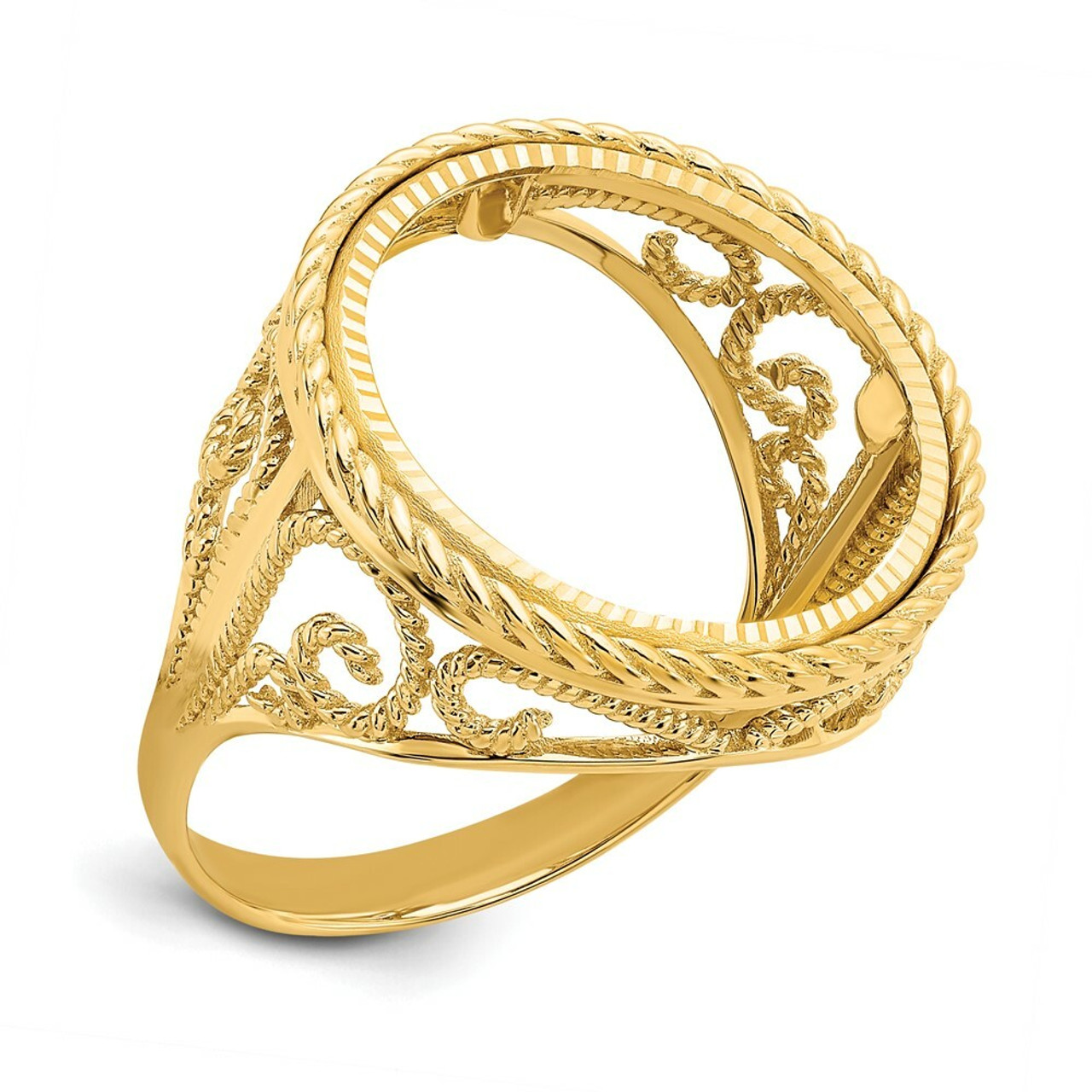 Gold coin - Ring - The Blingspot Studio