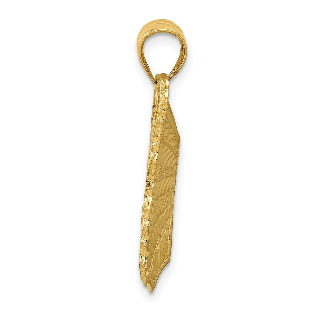 14K Yellow Gold Butterfly Charm - (A86-853)