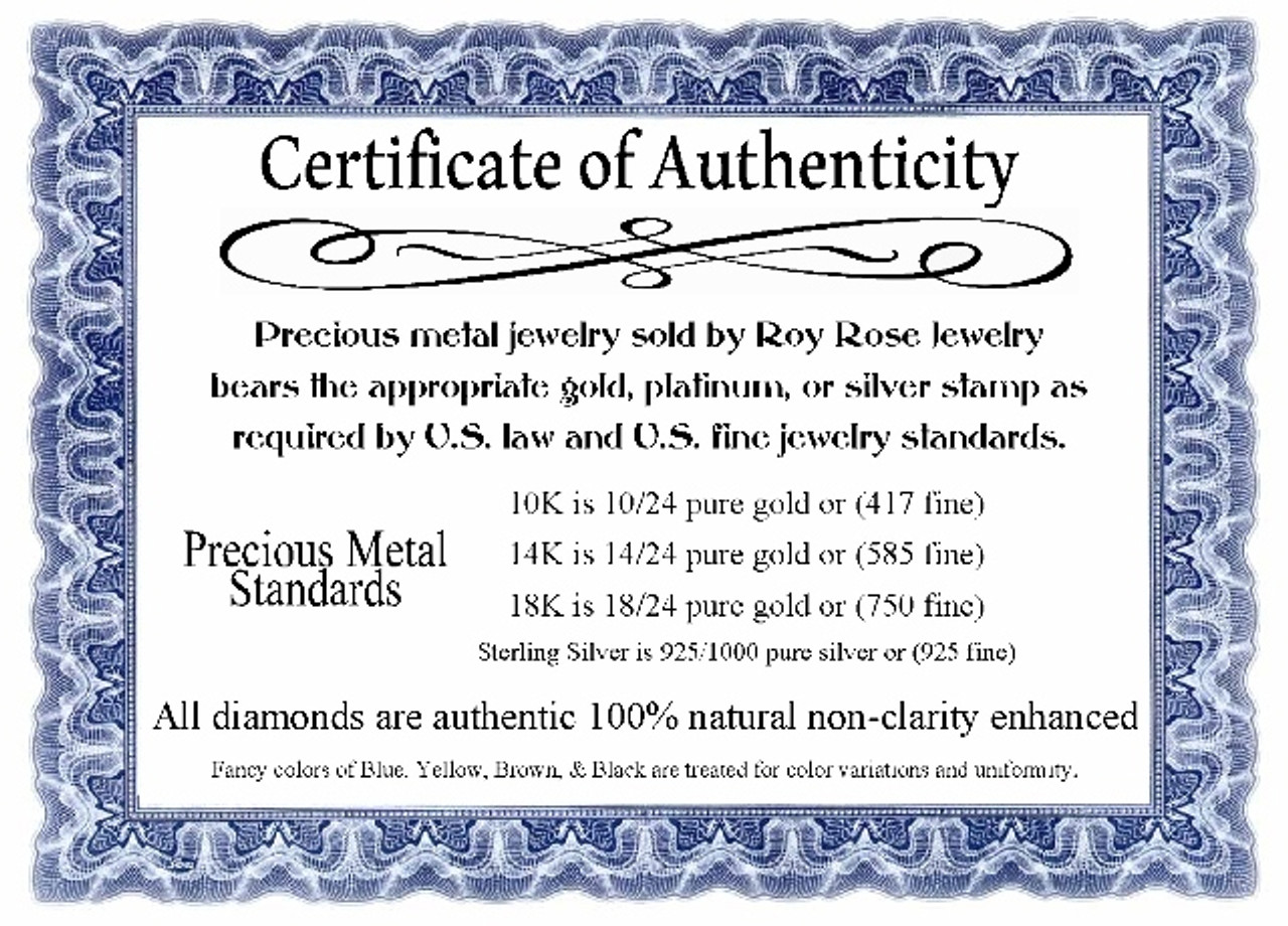 14K White Gold 1/4-Carat tw Diamond Cross Pendant - (B15-807)
