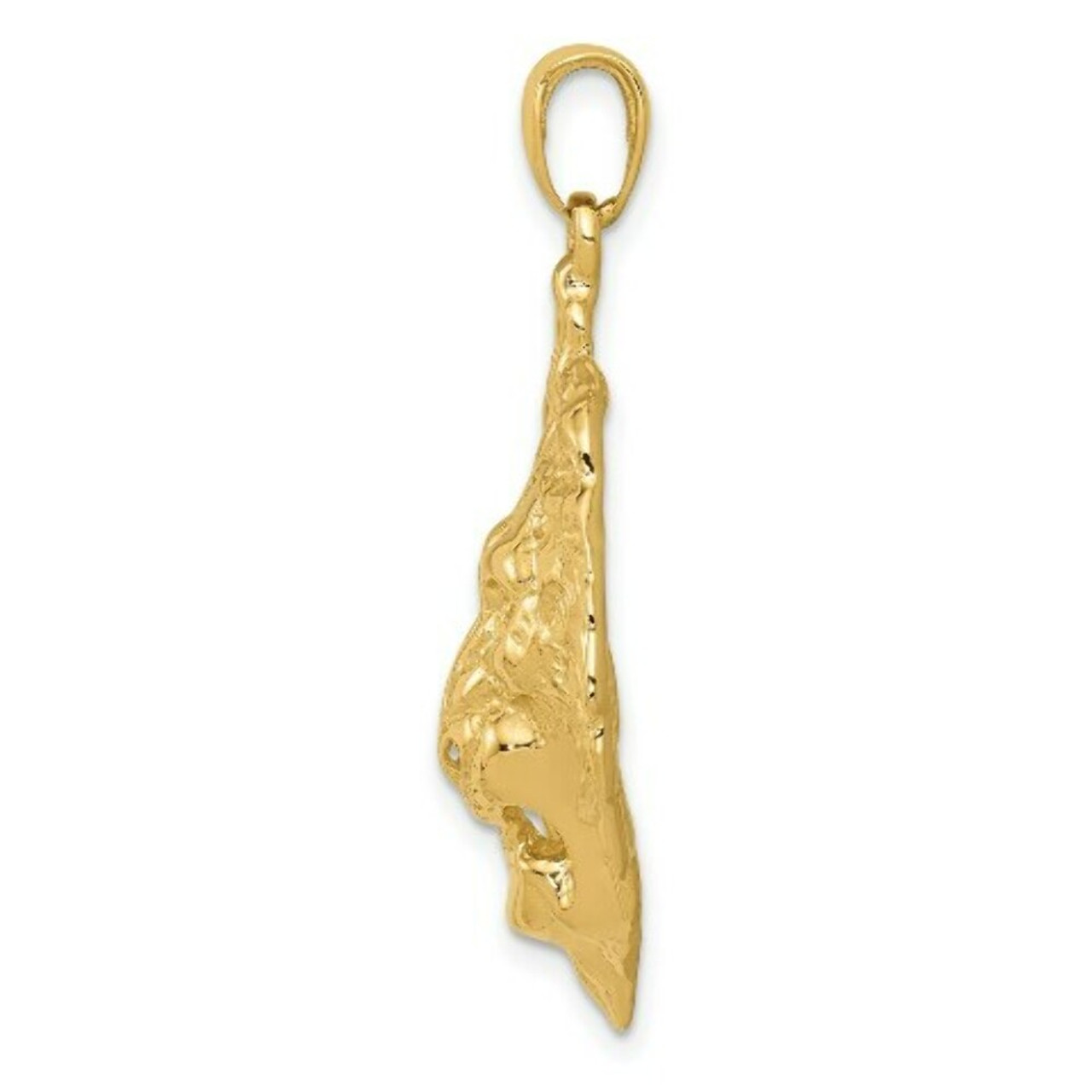 14K Yellow Gold Lion Charm - (A85-571)