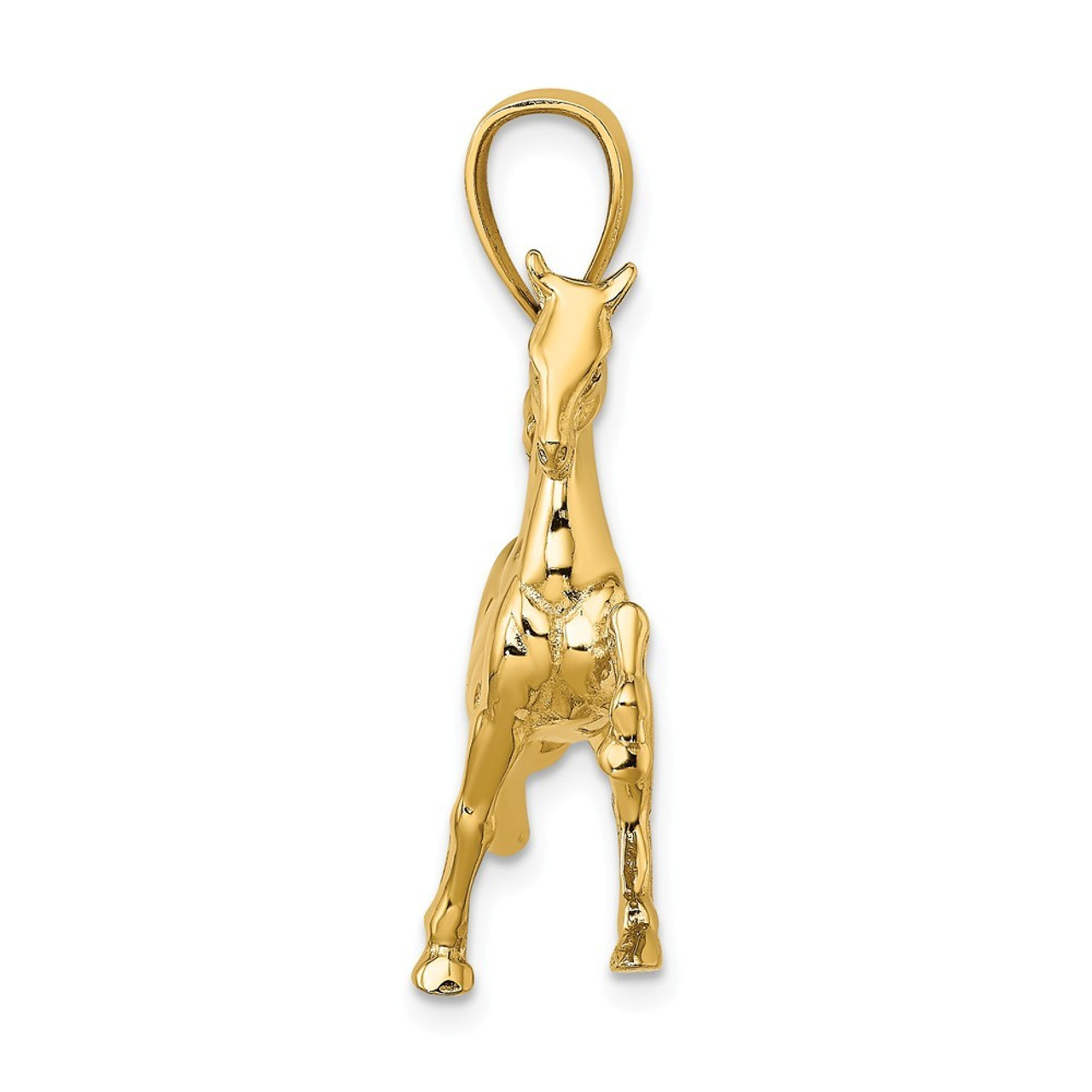 French Link Key Chain - 2 Horse Charms