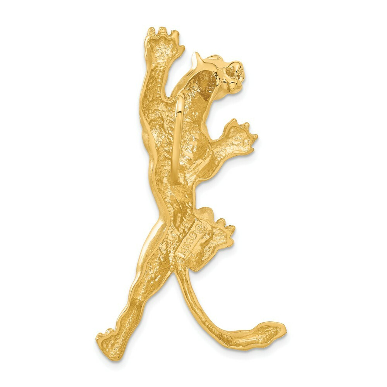 14K Yellow Gold Panther Pendant - (A83-921)