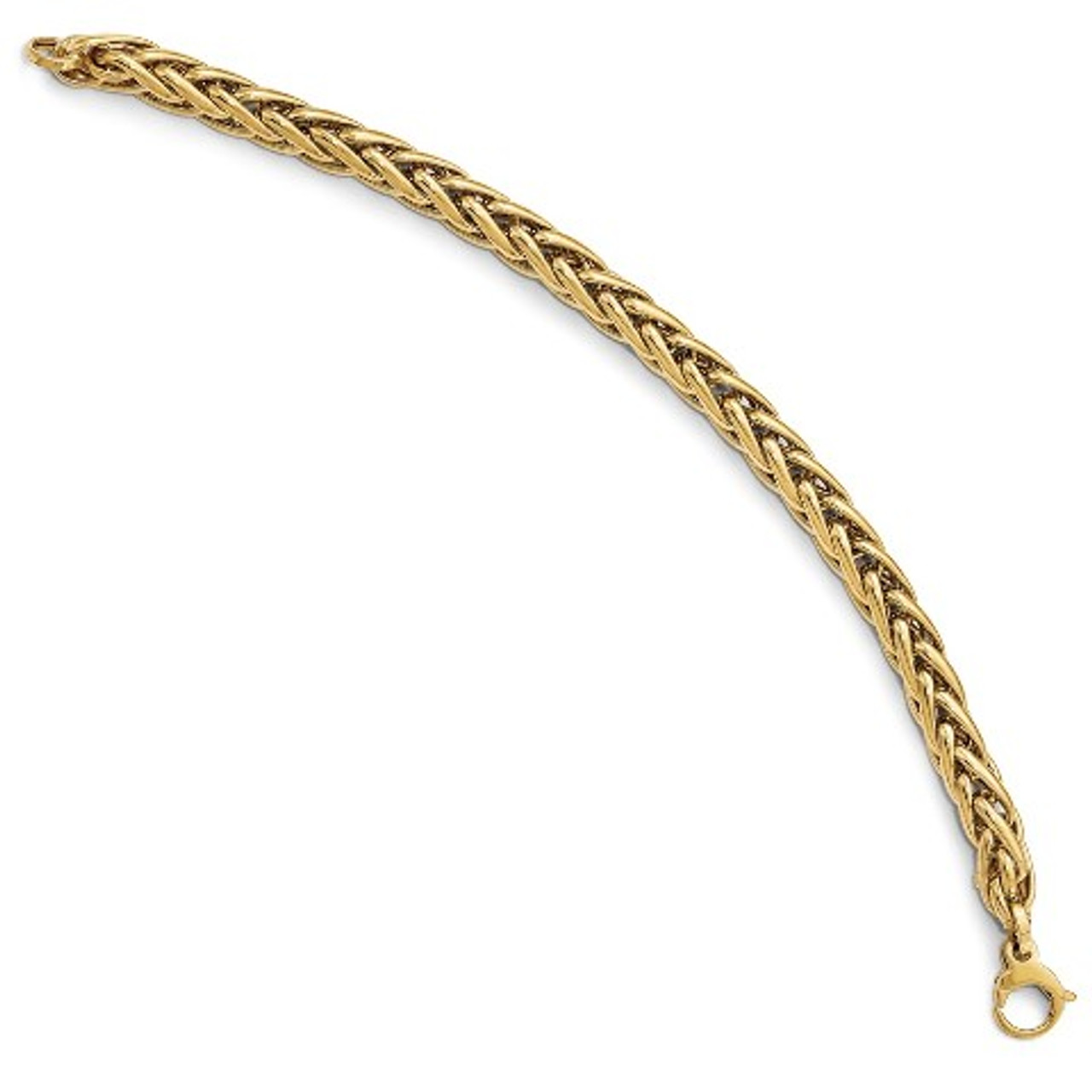 Leslie's 14K Yellow Gold Polished Fancy Link Bracelet - Length 7.5'' inches - (C64-951)