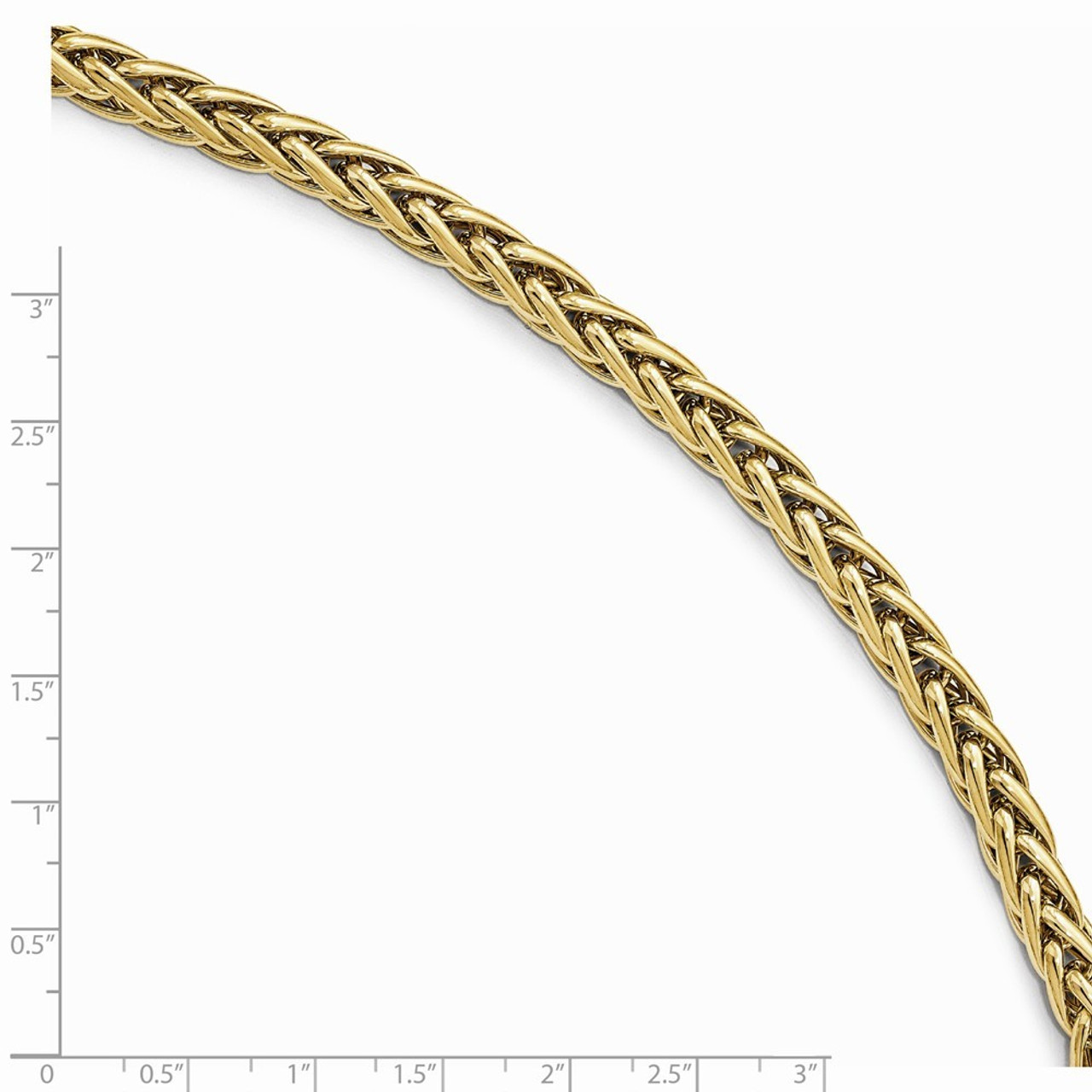9ct Yellow & White Gold 8 Inch Rope Chain Bracelet