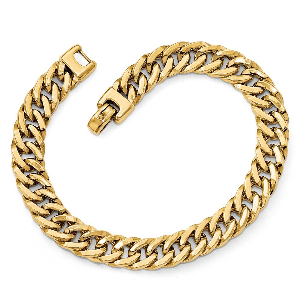 Leslie's 14K Yellow Gold Polished Men's Bracelet - Length 8