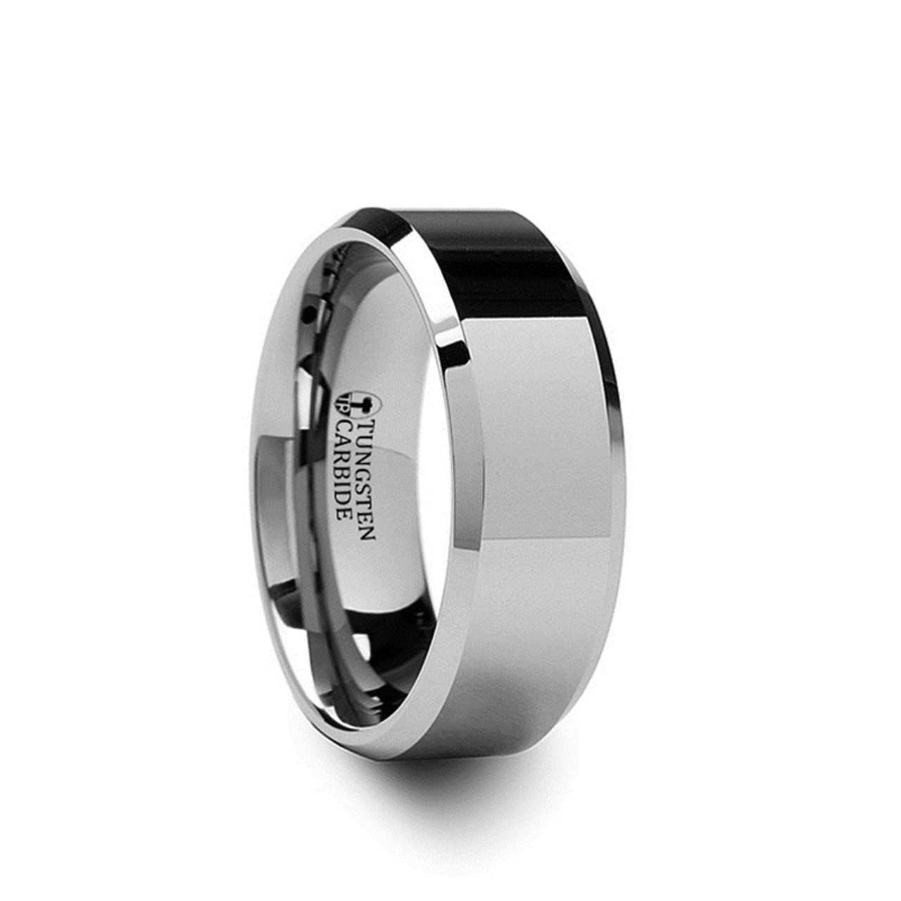 CORINTHIAN Tungsten Carbide Ring With Bevels- 4mm - 12mm