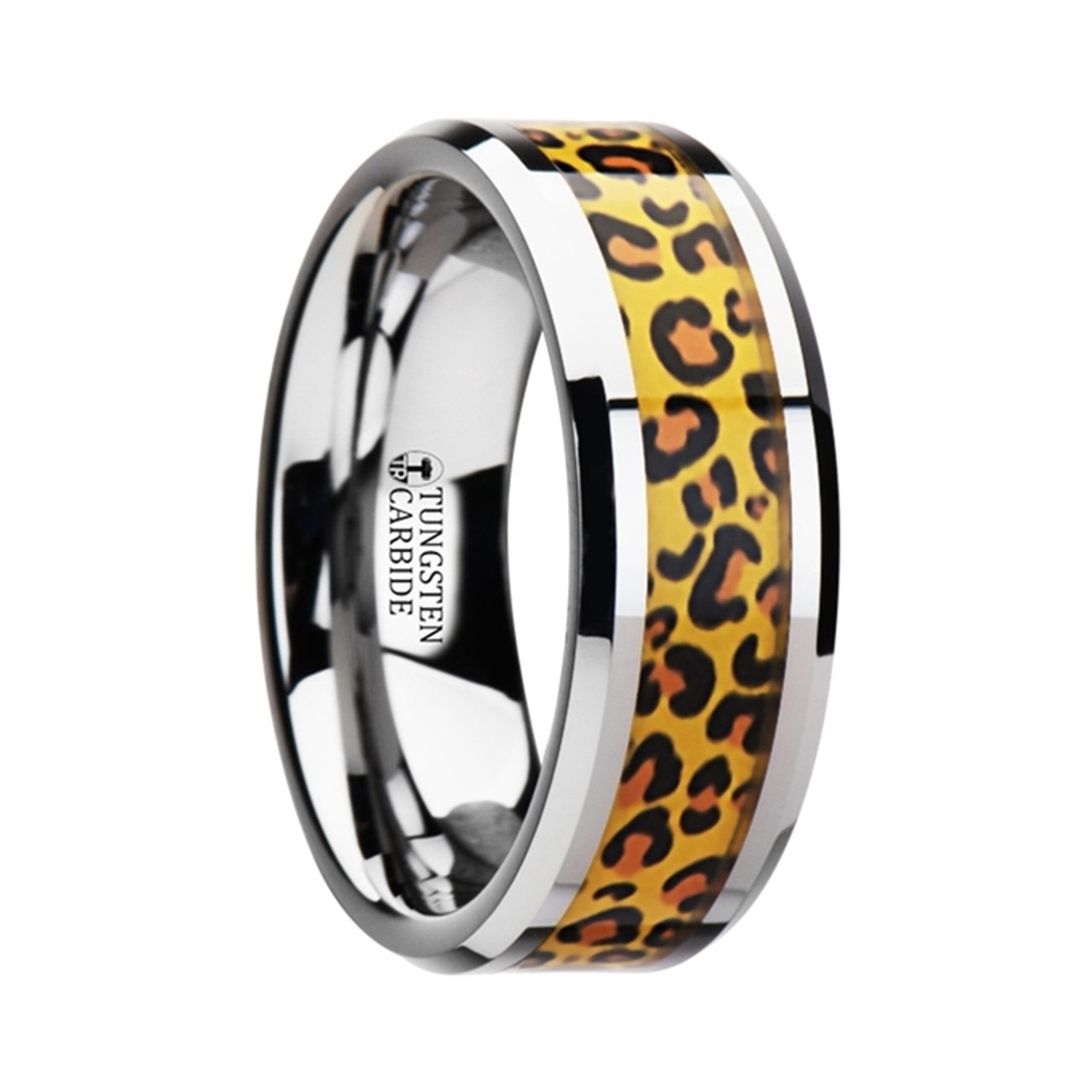 Thorsten Stockton Flat Pipe Cut White Tungsten Ring 10mm Wide Wedding Band from Roy Rose Jewelry 