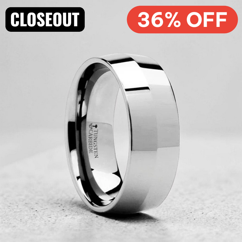 SHOGUN Knife Edge Tungsten Carbide Ring - 4mm & 8mm