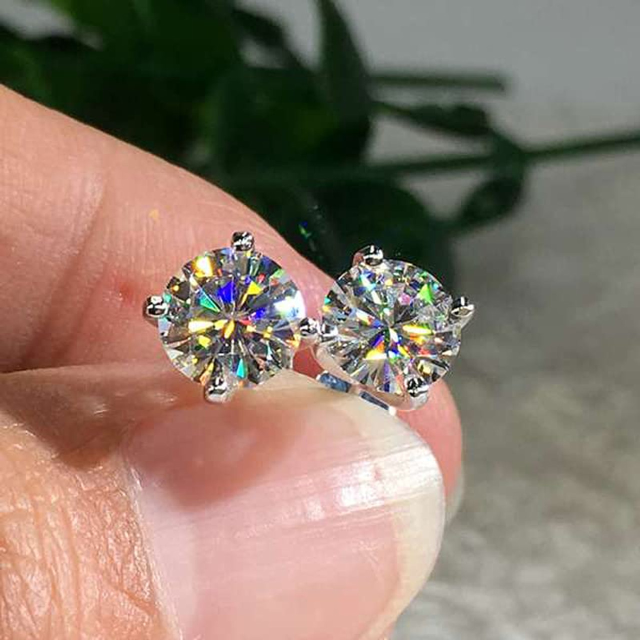 Flare Floral Diamond Studs