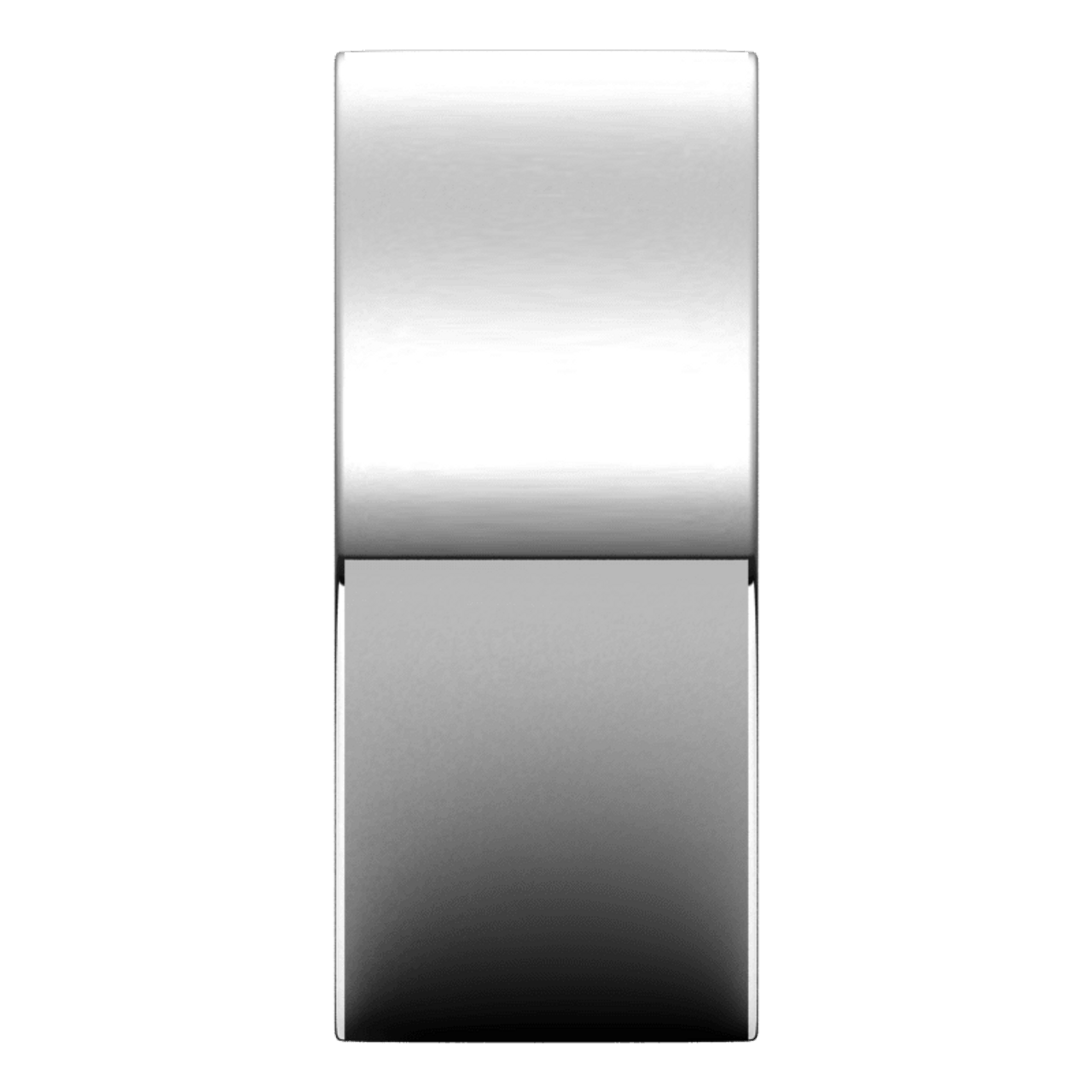 White-Gold-9mm-Comfort-Fit-Flat-Wedding-Band-Vertical-View