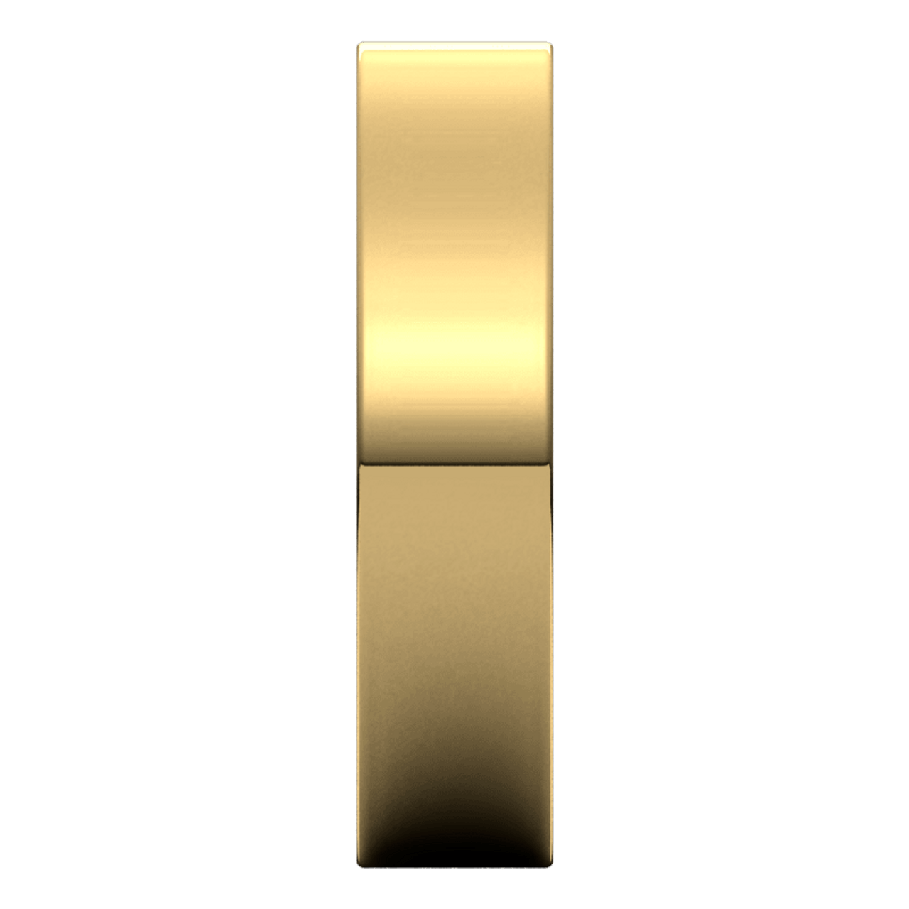 Yellow-Gold-5mm-Comfort-Fit-Flat-Wedding-Band-Vertical-View